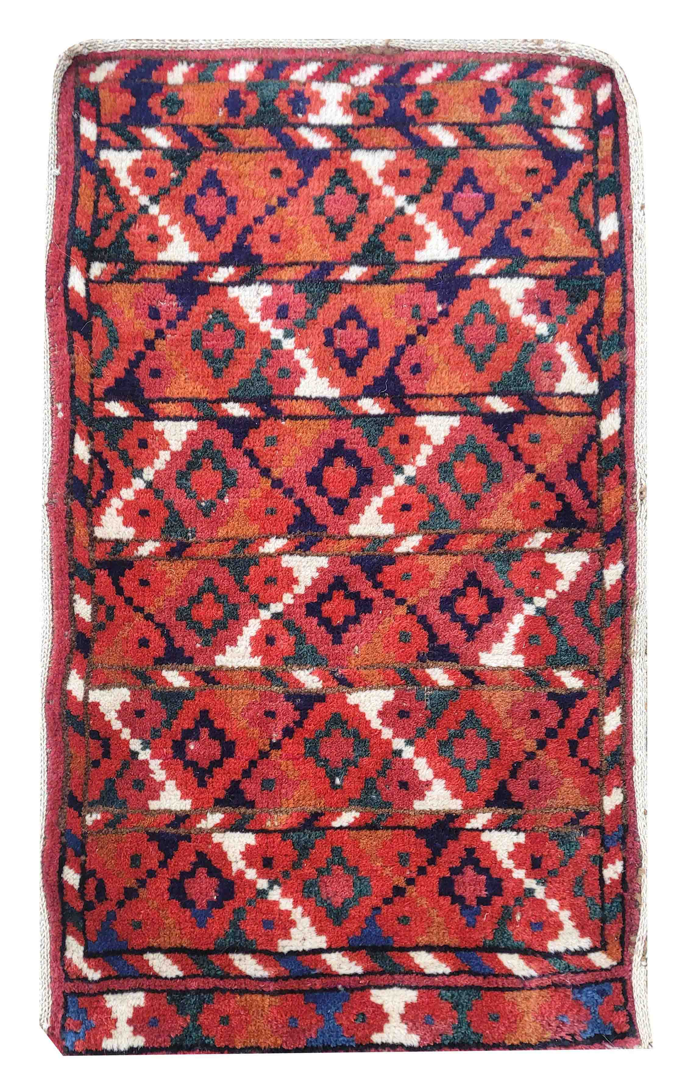 Carpet, Turkmen, end of 19th c., small holes and in places older moth damage, slightly shortened, 82