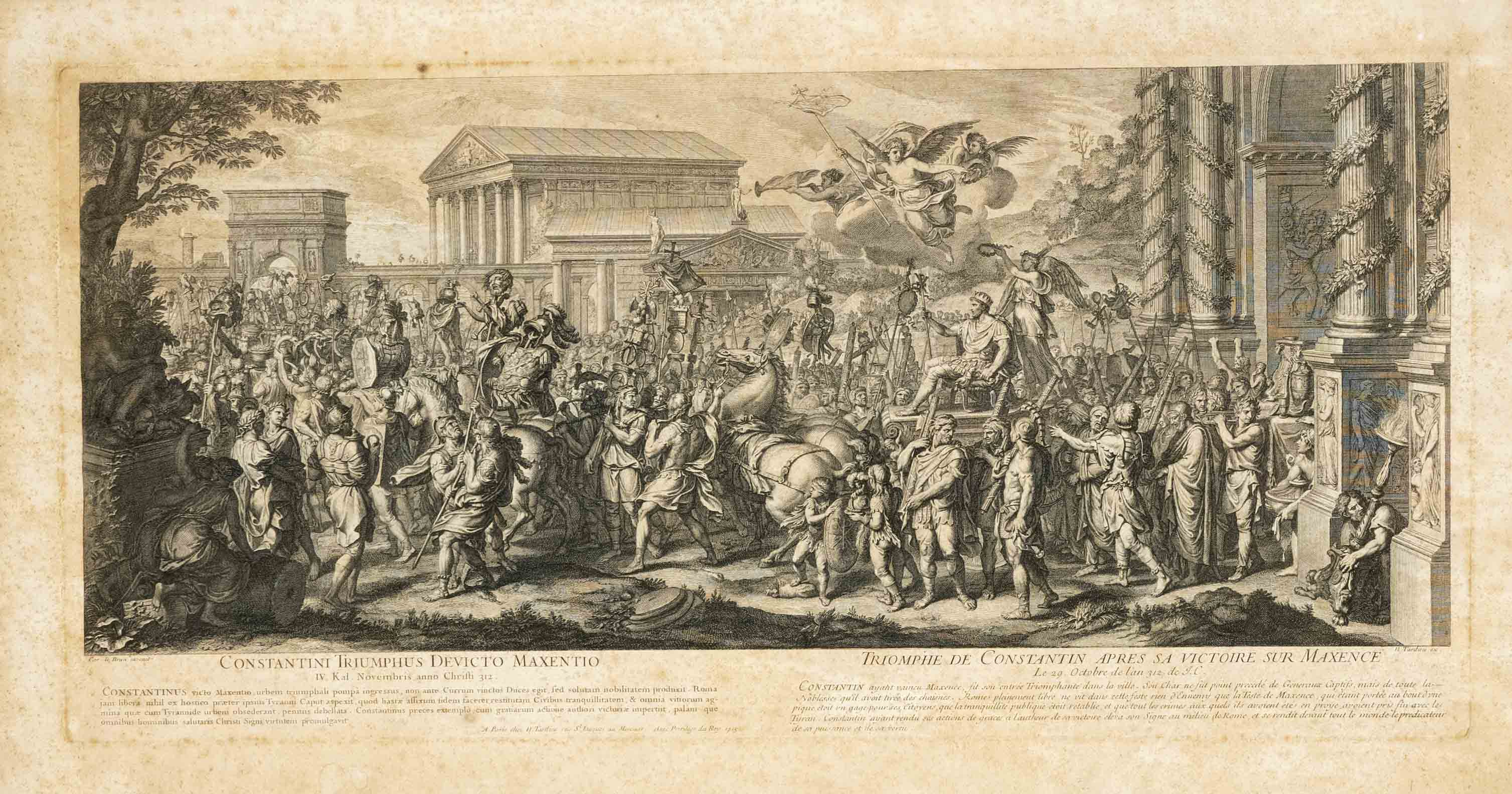 Pierre Picault (1680-1711) and Nicolas Henri Tardieu (1674-1749) after Charles Le Brun (1619- - Image 5 of 6