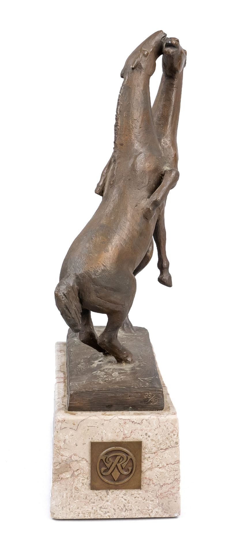 Marcks, Gerhard. 1889 Berlin - 1981 Burgbrohl. Small stallions. 1962/72. bronze, dark brown - Image 2 of 2