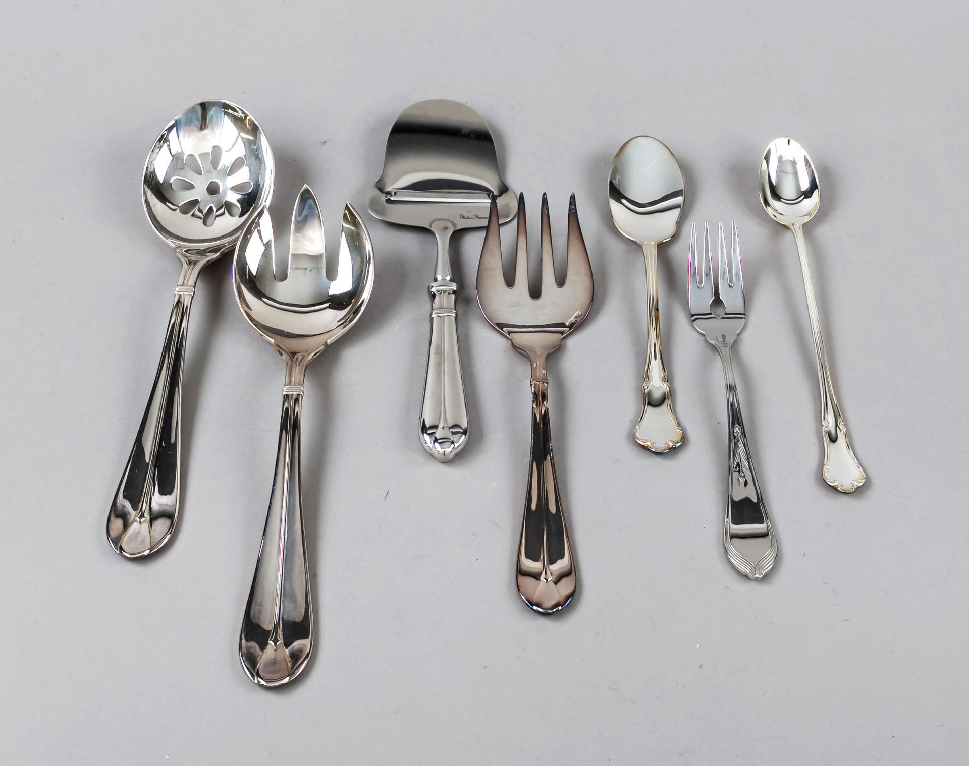 20 pieces of cutlery, German, 2nd half of 20th century, Villeroy & Boch, plated/stainless steel,