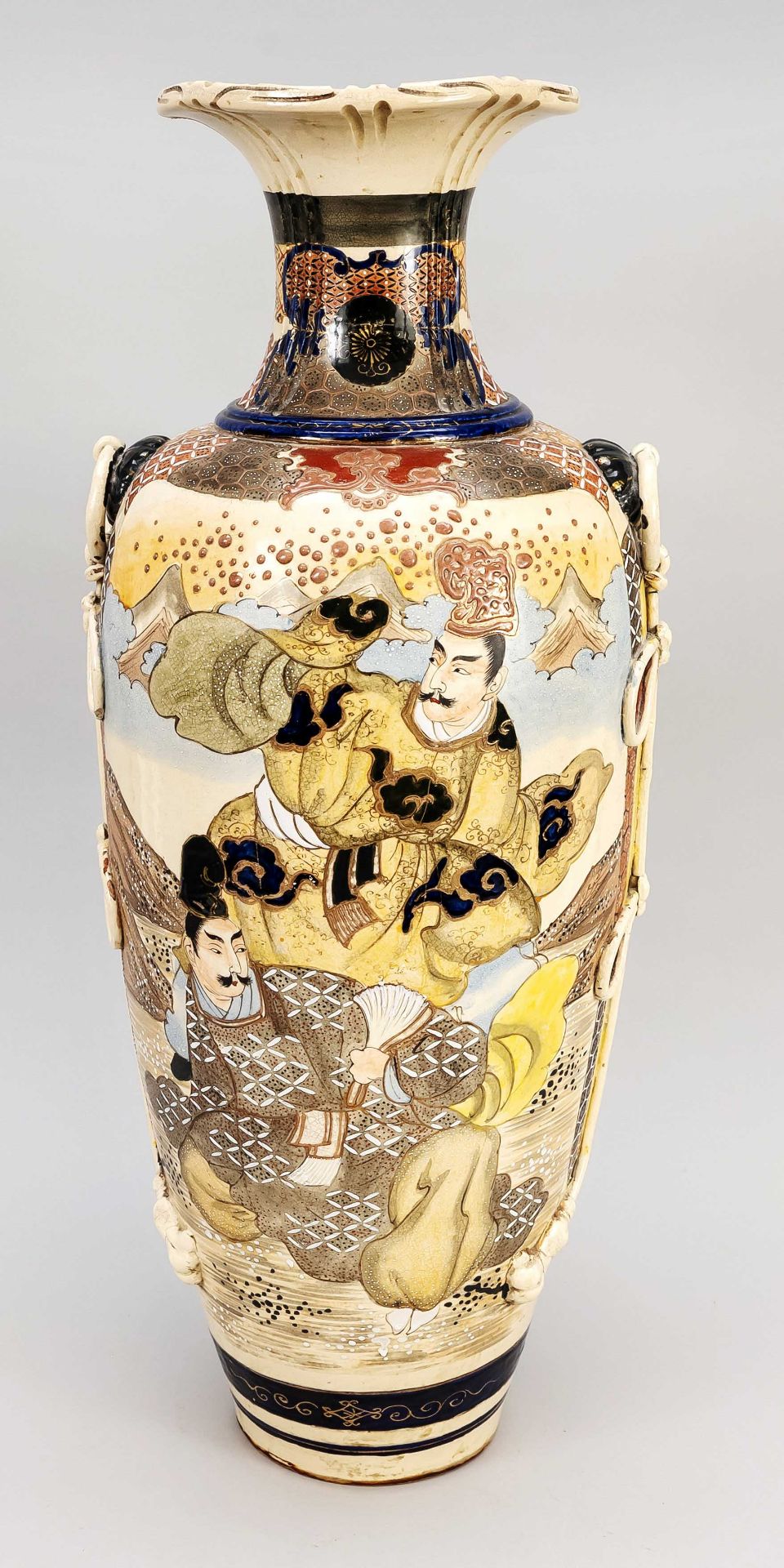 Große Satsuma-Bodenvase, Japan