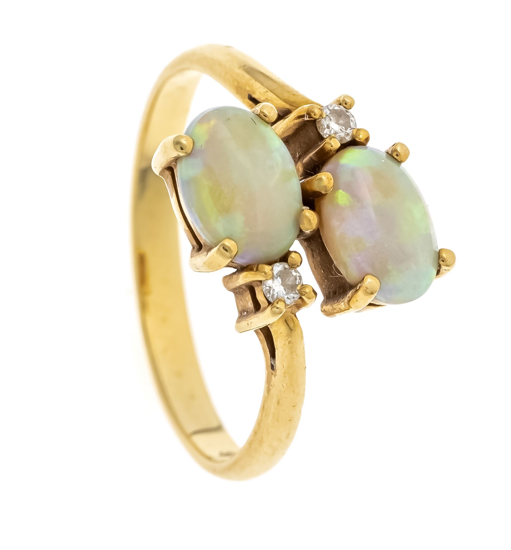 Opal-Brillant-Ring GG 750/000