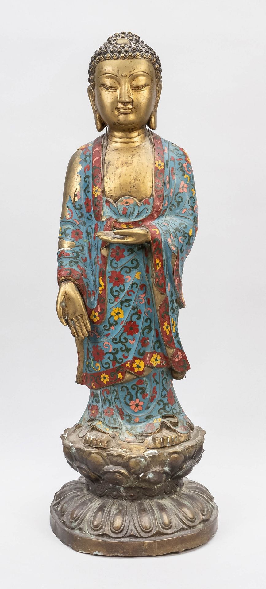 Buddha Cloisonné, China, Qing-