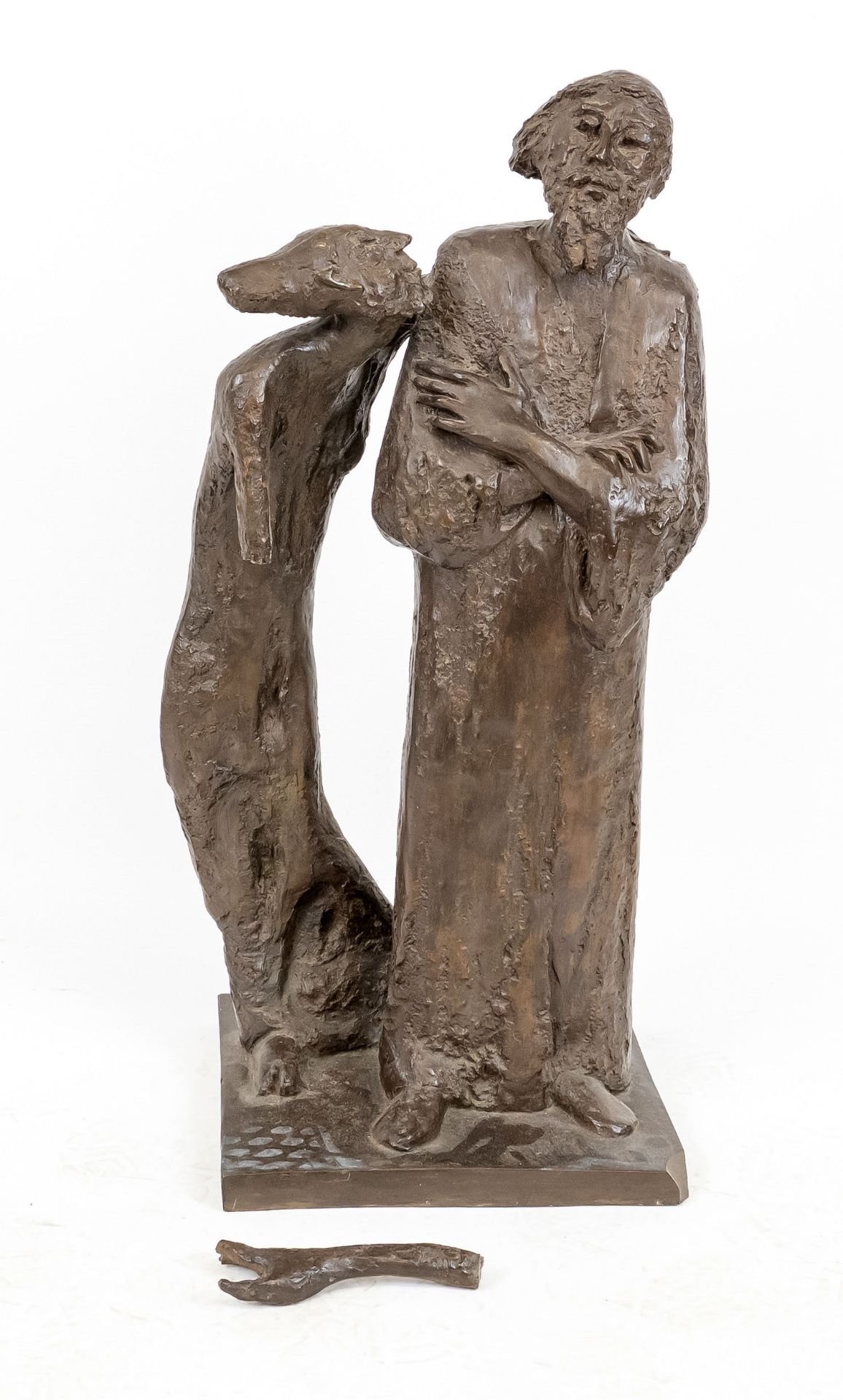 Hanne Schorp-Pflumm (1921-1990), ''Faust and Mephisto'', bronze colored mass casting, arm and finger