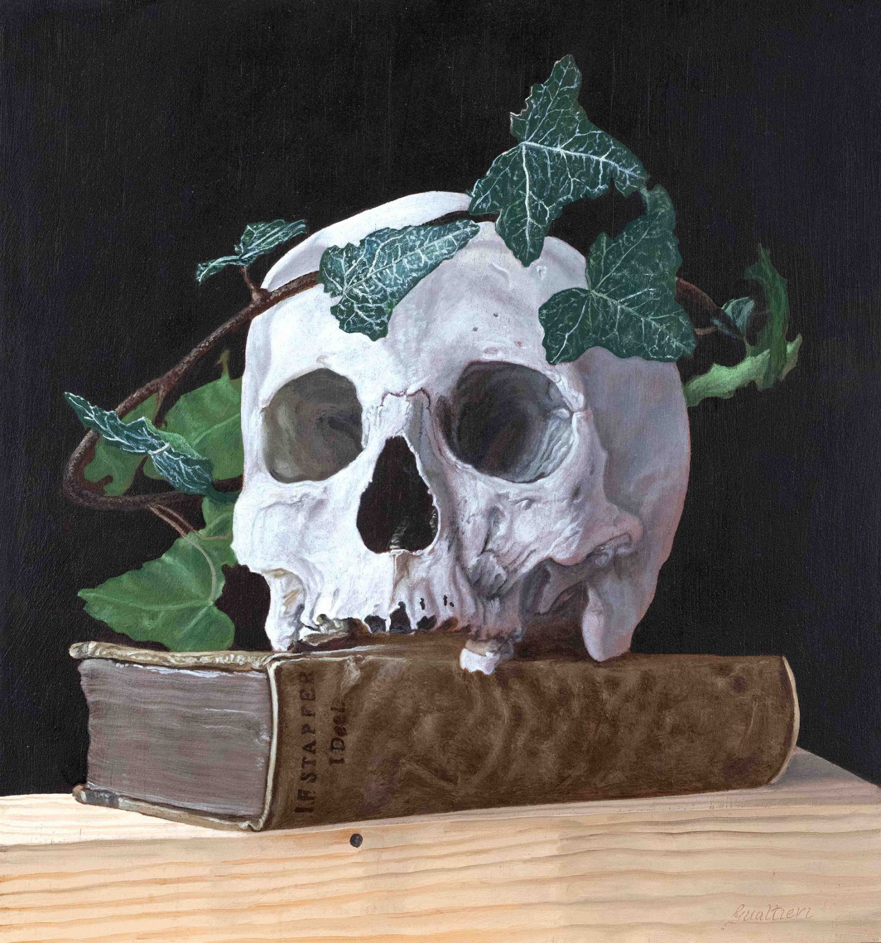 Gianrico Gualtieri (b. 1962), contemporary French painter of Italian origin. Creator of vanitas