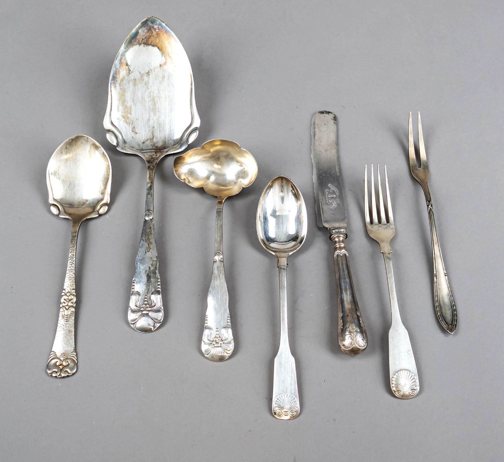 Mixed lot of 41 pieces of cutlery, 20th century, different manufacturers, among others Christofle,