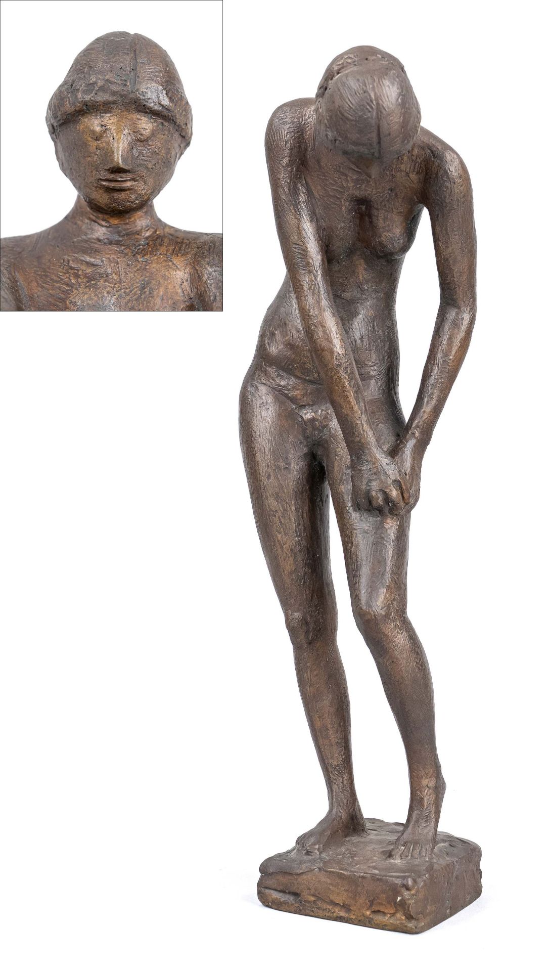 Marcks, Gerhard. 1889 Berlin - 1981 Burgbrohl. Wounded Amazon. 1970. bronze, brown patinated, on the