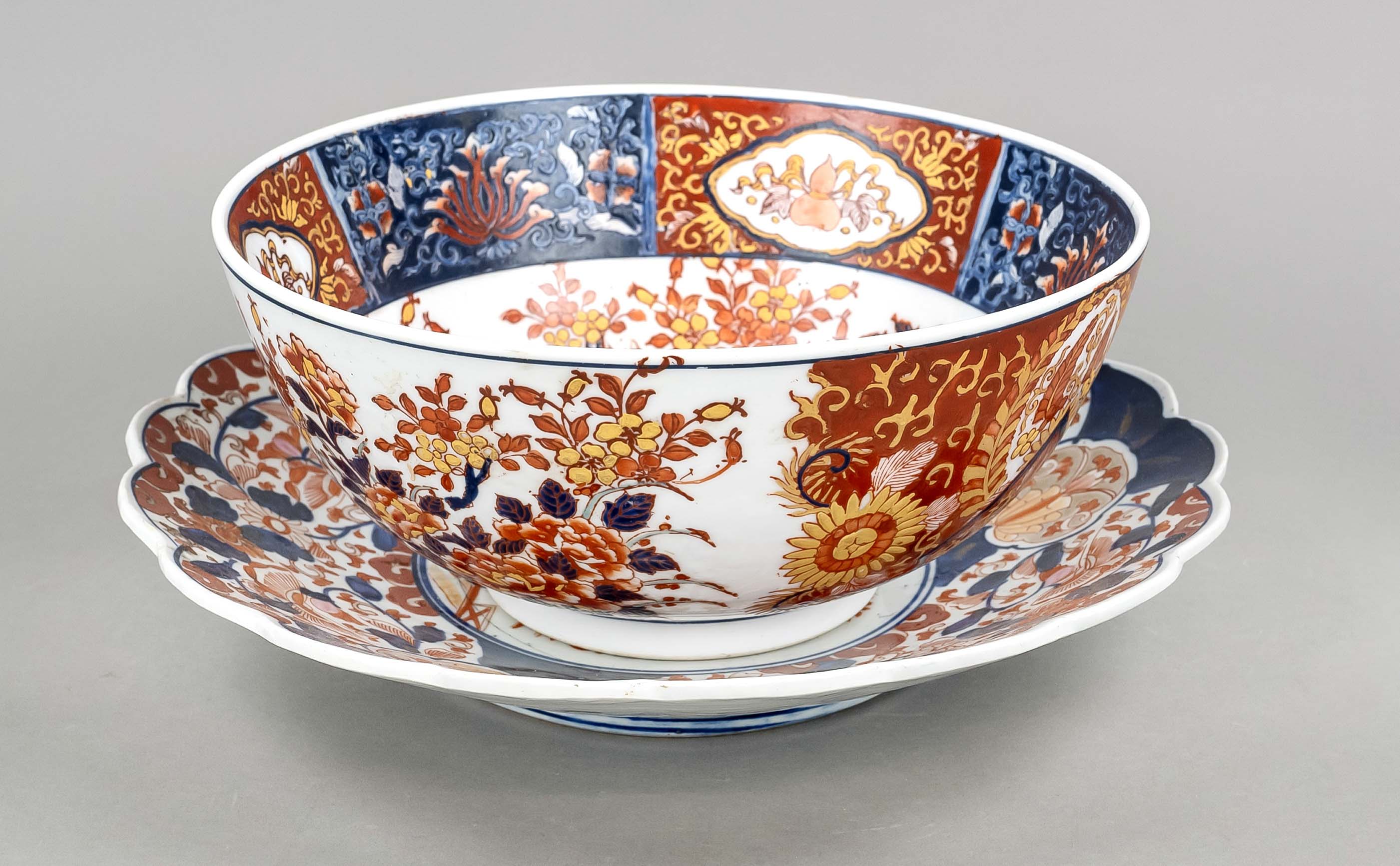 Imari bowl set, China/Japan, 19th c., rare Chinese Imari bowl of the Xianfeng period(1850-1861),