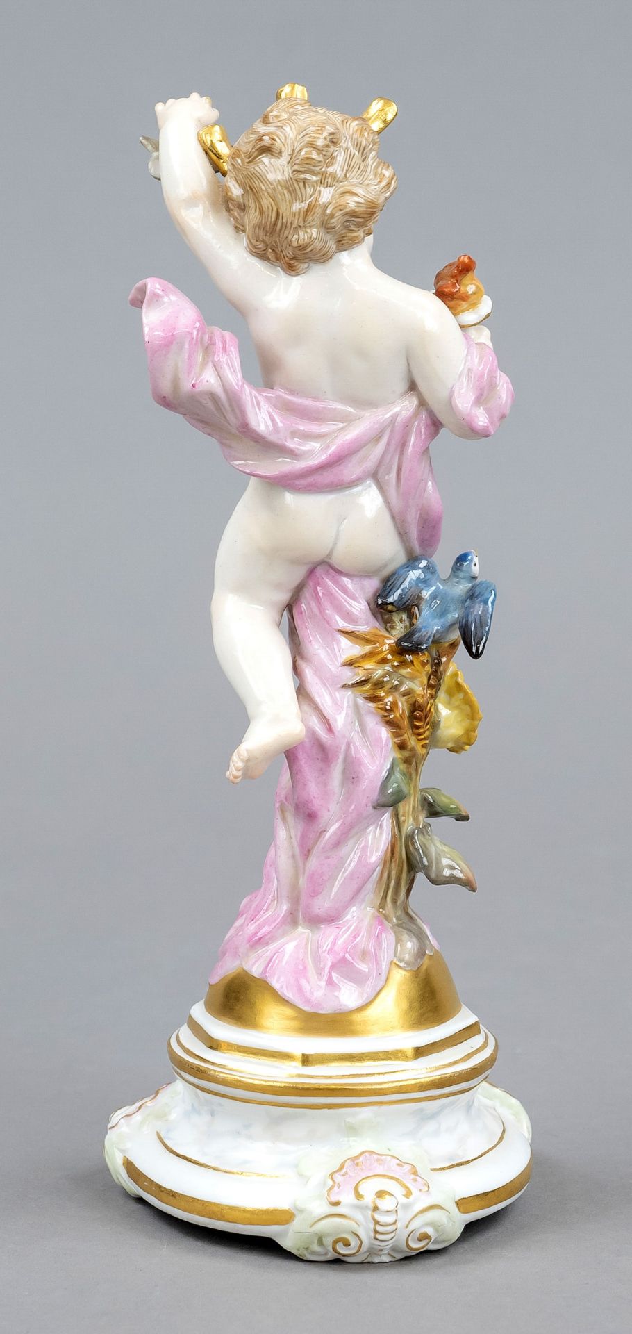 Allegorical figure 'The Day', Meissen, Knauff swords 1850-19245, 1st choice, design Heinrich Schwabe - Image 2 of 2