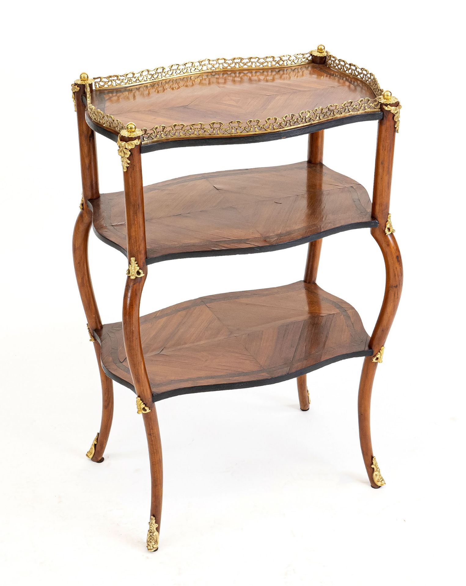 Etagere um 1870, Nussbaum, ges