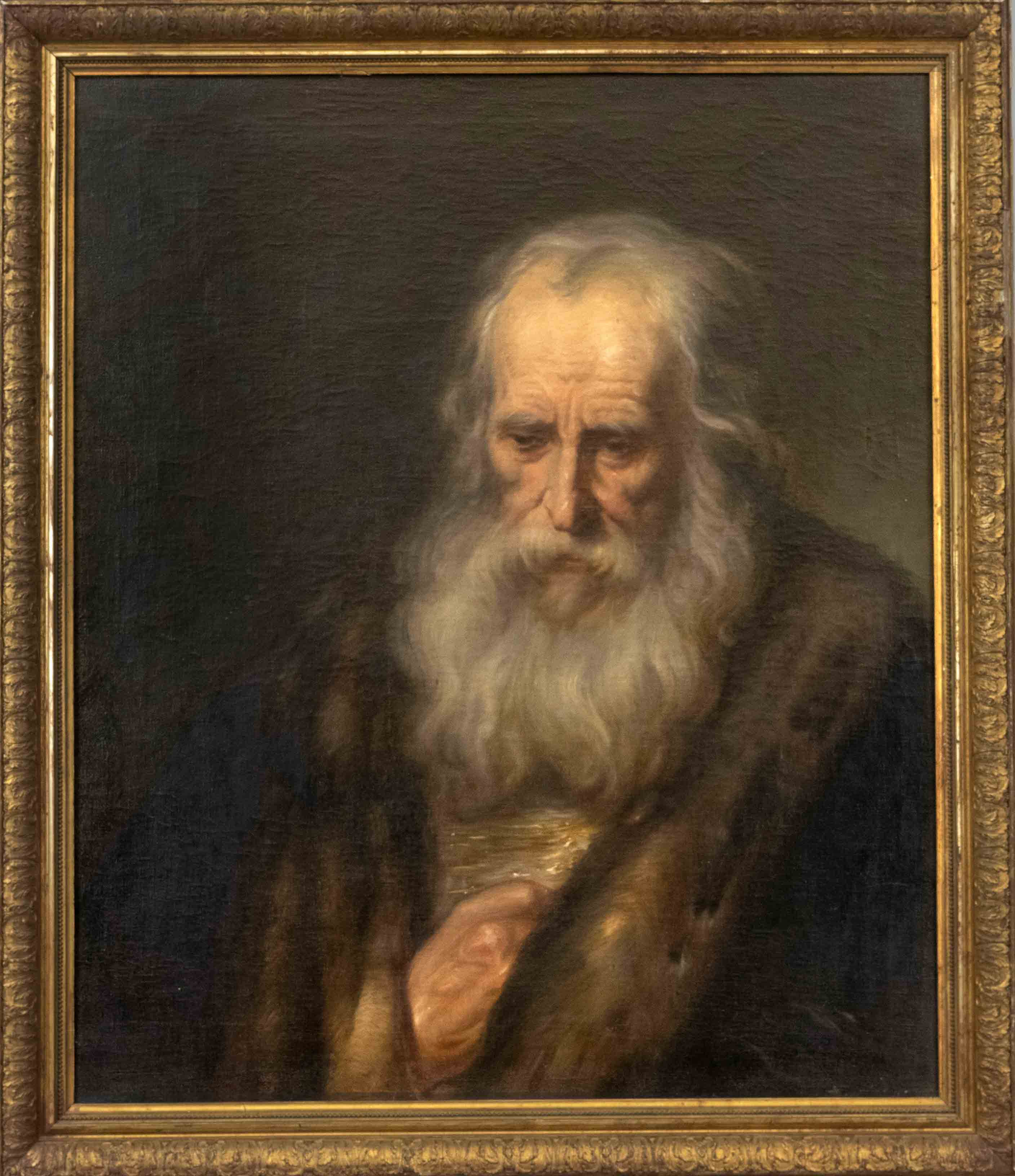 Ferdinand Thurnherr (1875-1930/50), Munich painter and copyist. Head of a bearded man, copy after an