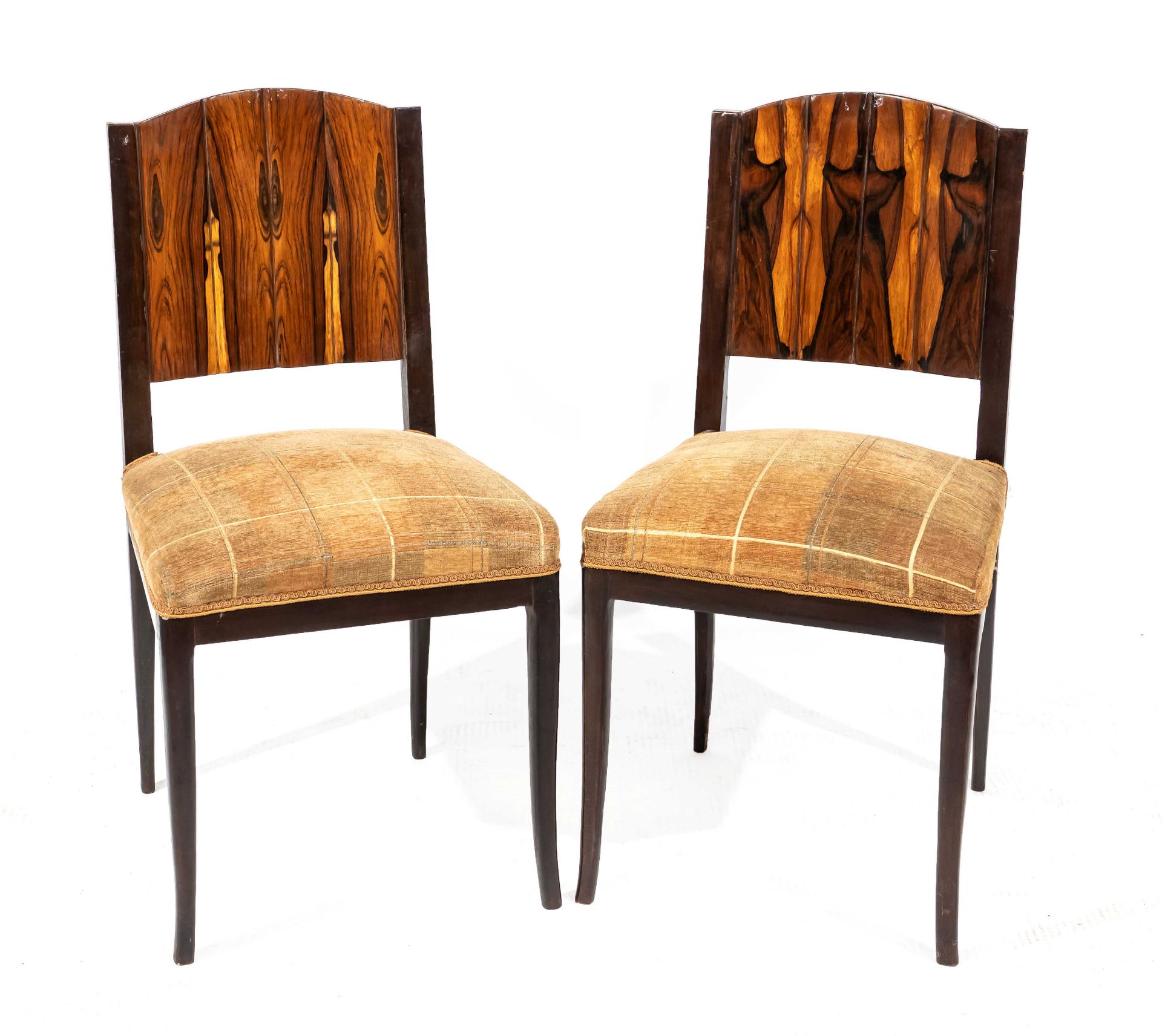 Paar Stühle im Art Déco-Stil,