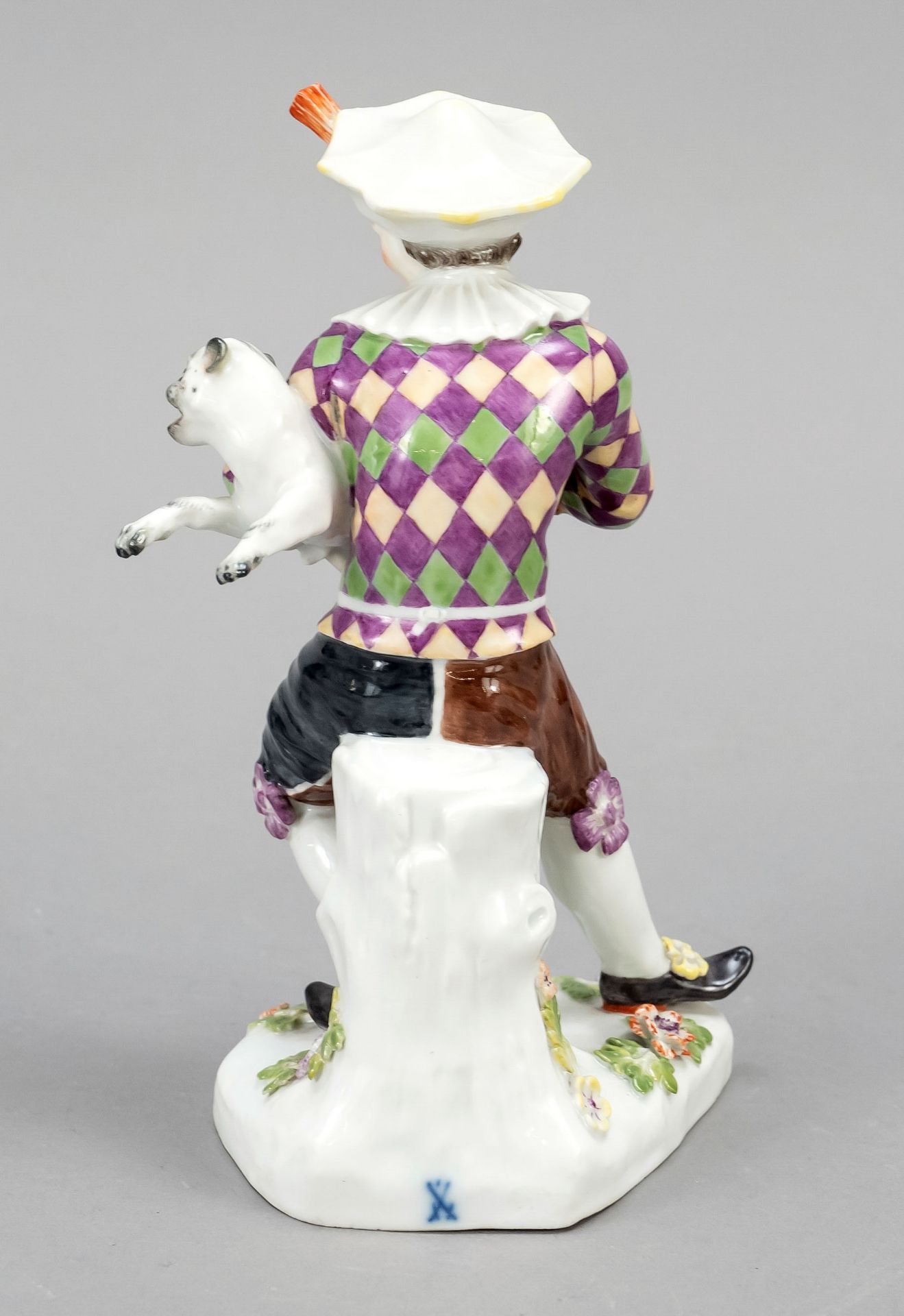 Harlekin mit Mops, Meissen, Ma - Bild 2 aus 2