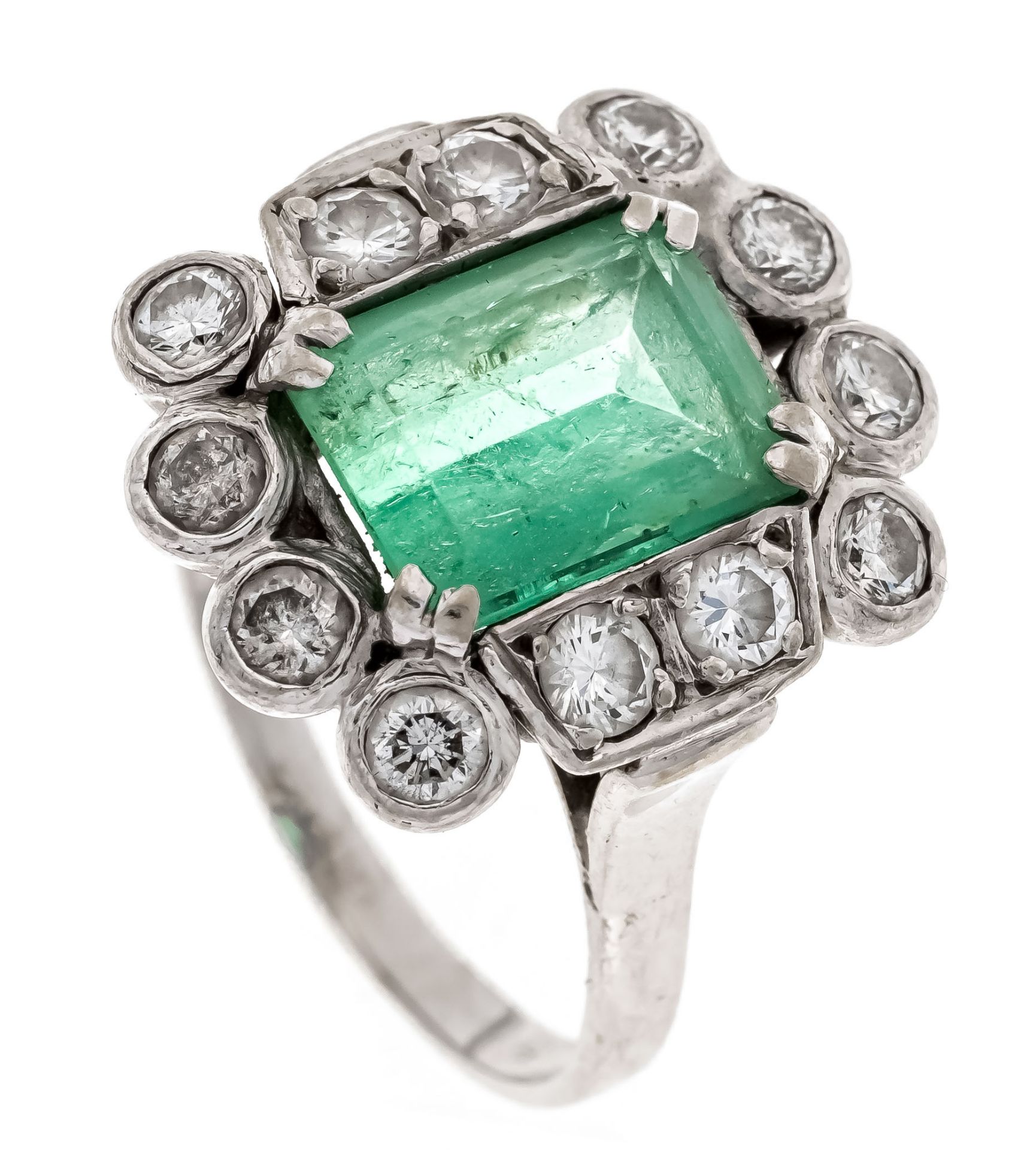 Smaragd-Brillant-Ring WG 585/0