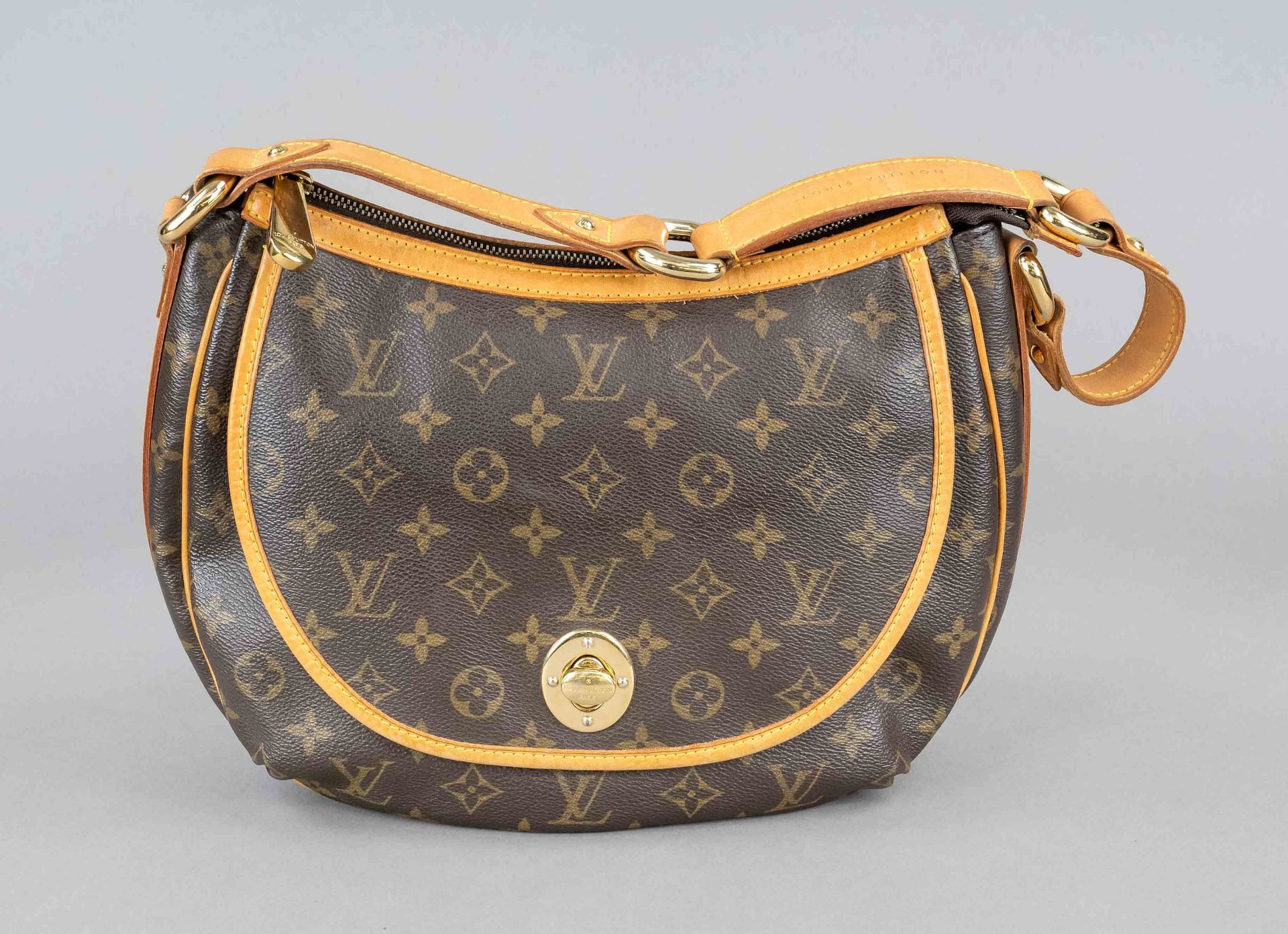 Louis Vuitton, Monogram Canvas Tulum Shoulder Bag, rubberized cotton canvas in classic logo print