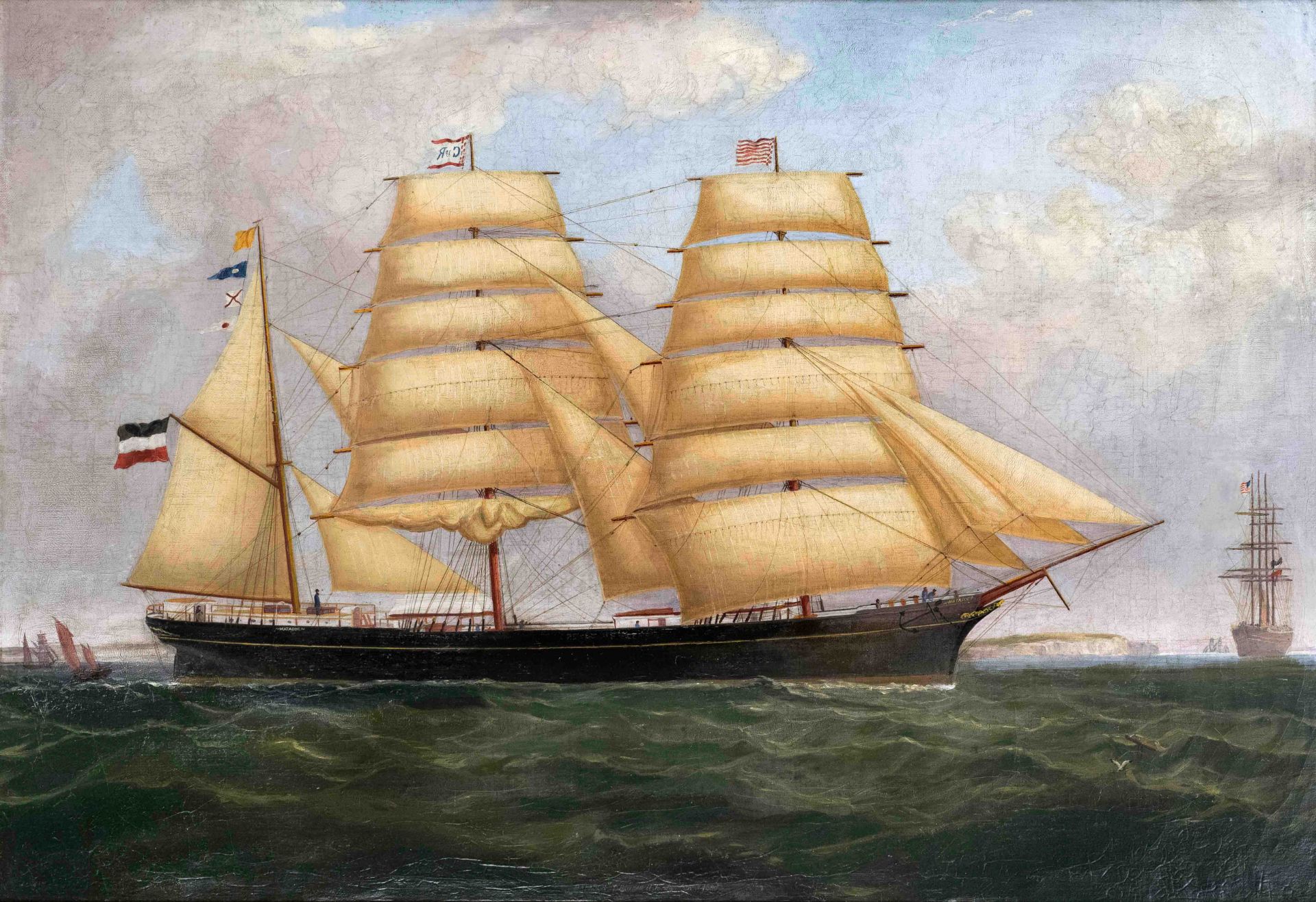 Anonymous marine painter of the 2nd H. of the 19th century Captains picture of the barque Matador