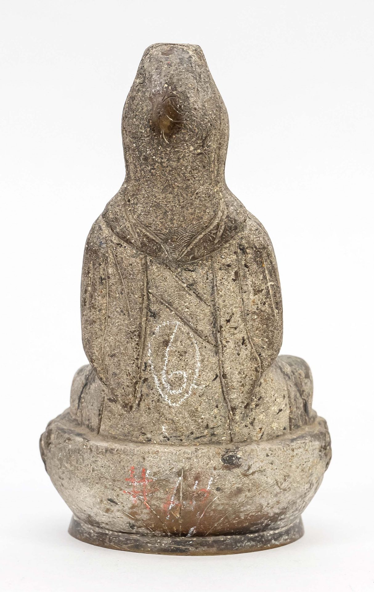 Bronzeskulptur sitzende Guanyi - Bild 2 aus 2