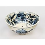 Bowl, probably Republic period(1912-1949) in Ming dynasty style, porcelain with cobalt blue