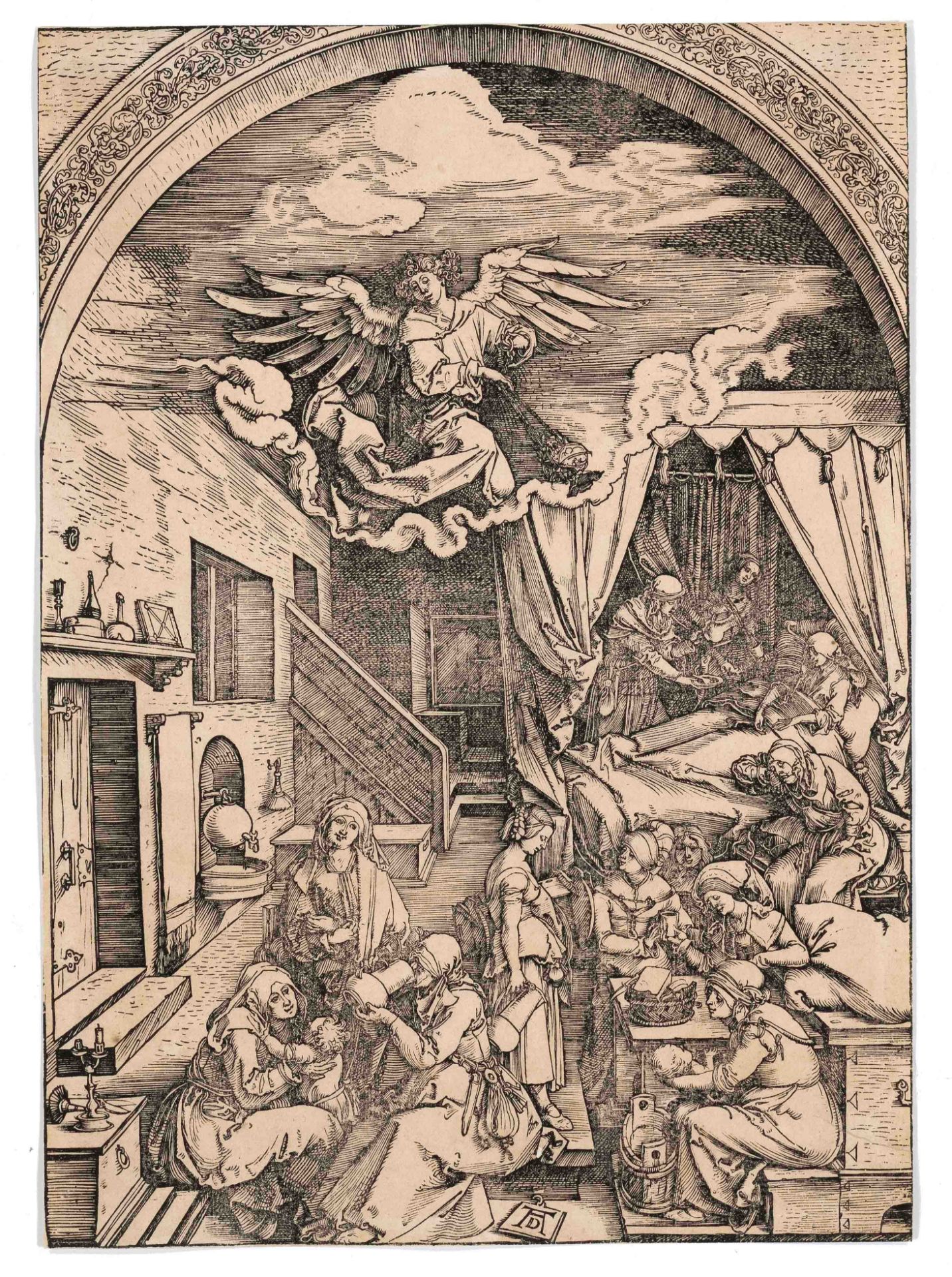 Dürer, Albrecht. 1471 - Nuremberg - 1528. birth of the Virgin Mary. Woodcut/paper. Sheet 5 from