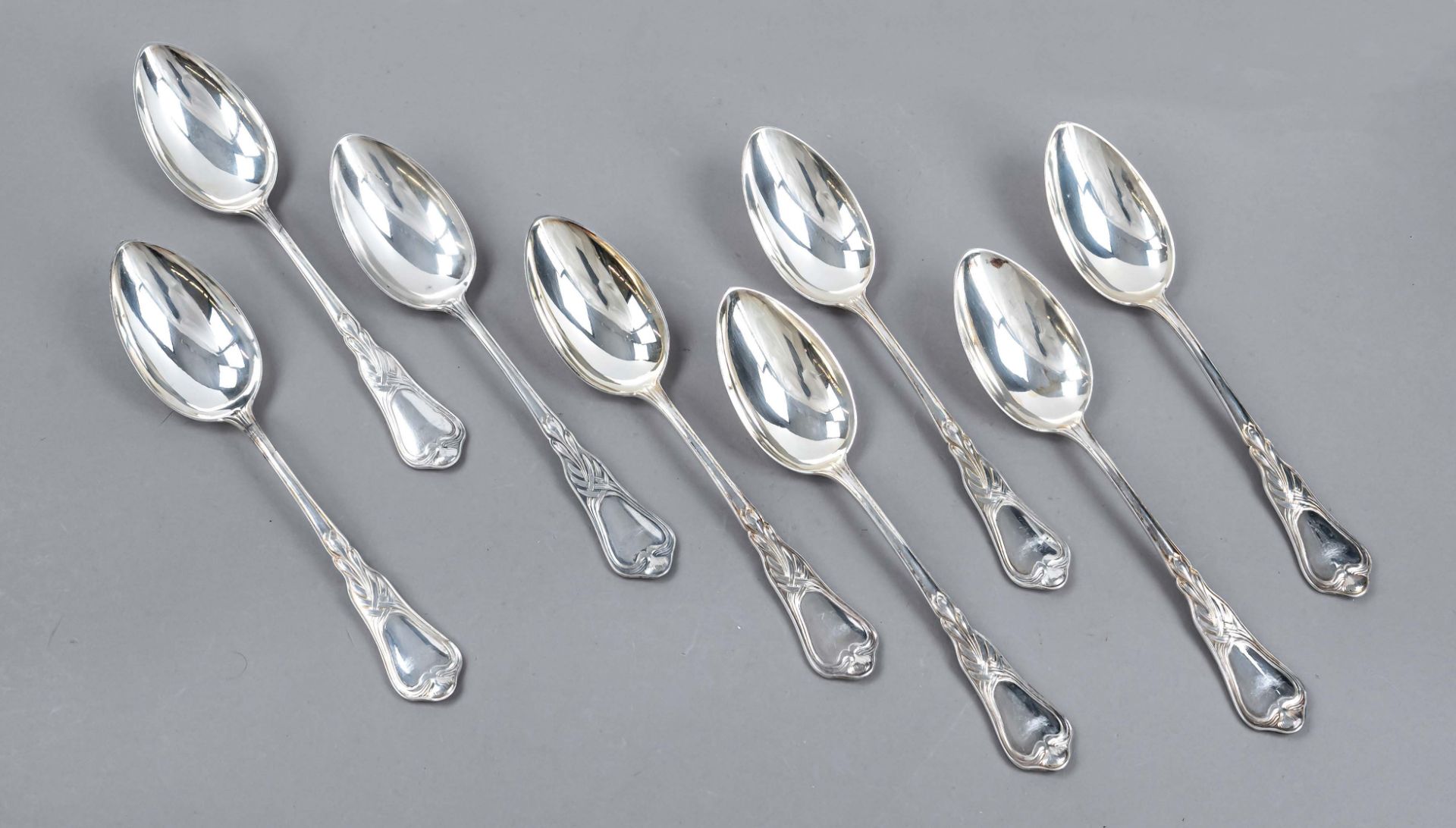 11 Art Nouveau soup spoon Autumn timeless. designed by Heinrich Vogeler (1872-1942) circa 1902, 20th