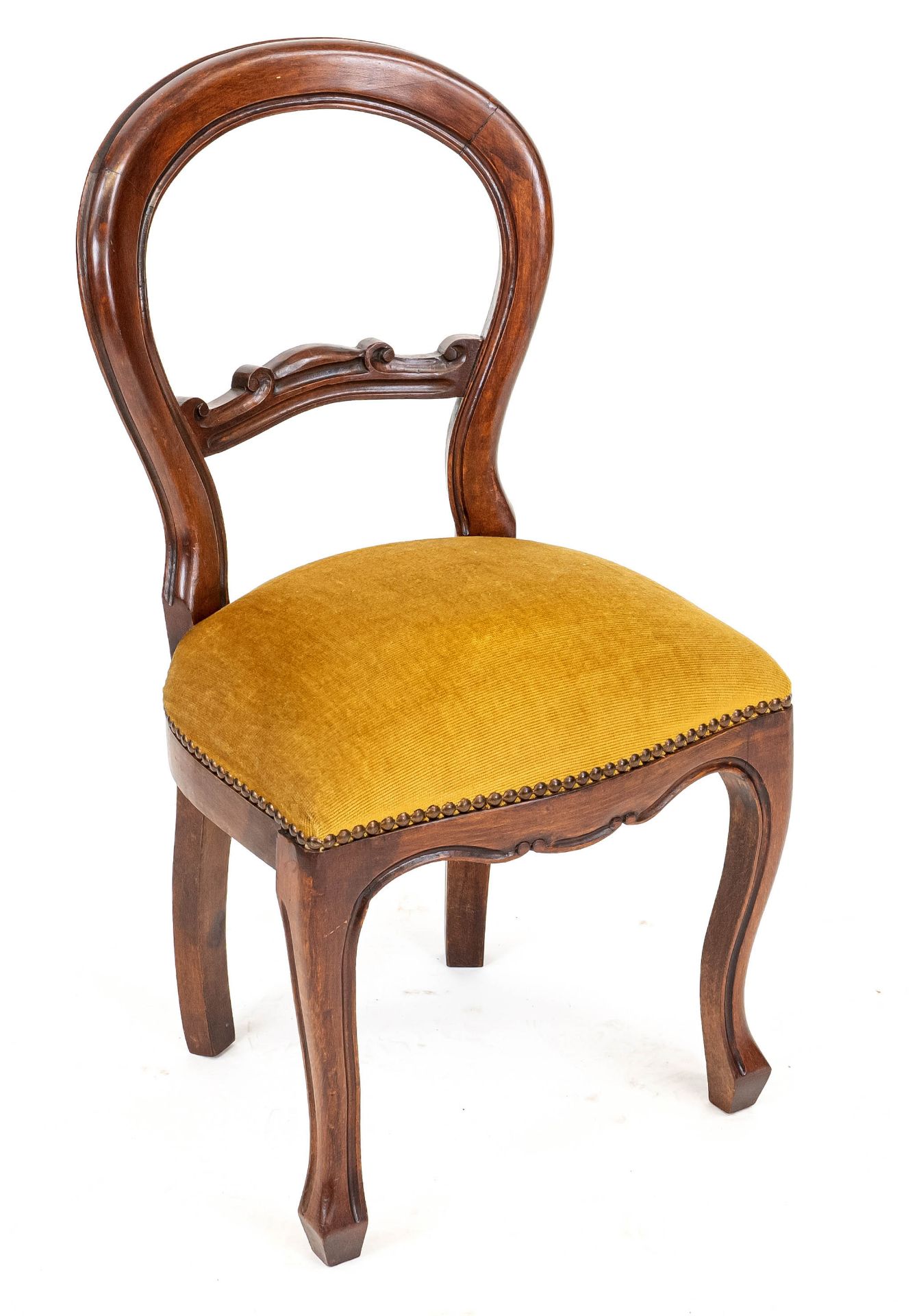 Children's chair, 20th c., c. 1860 style, mahogany beech wood, 72 x 36 x 38 cm.