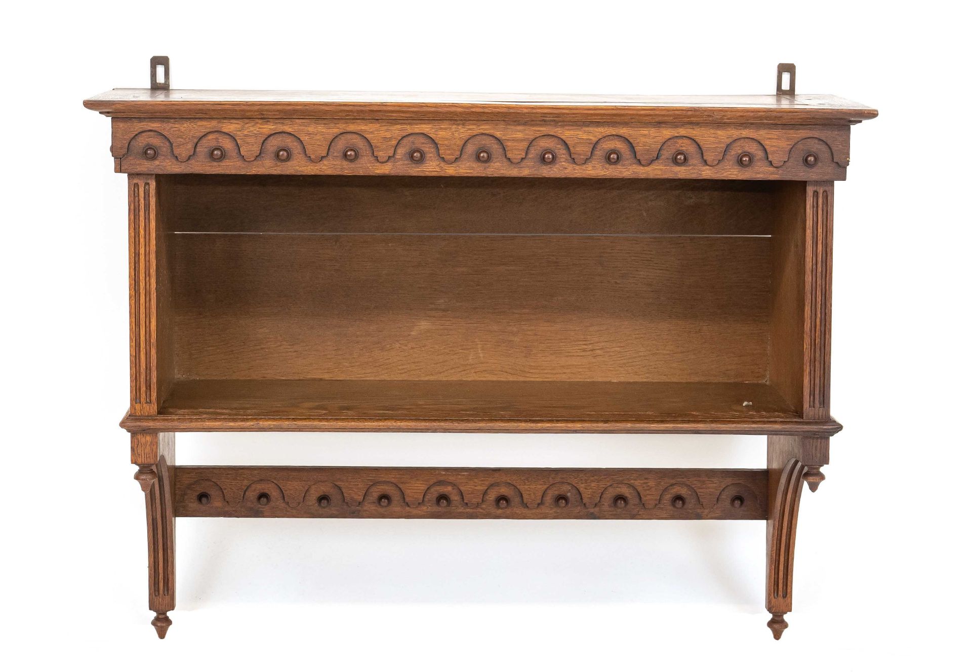 Bench around 1900, oak, 64 x 88 x 32 cm. - Image 2 of 2