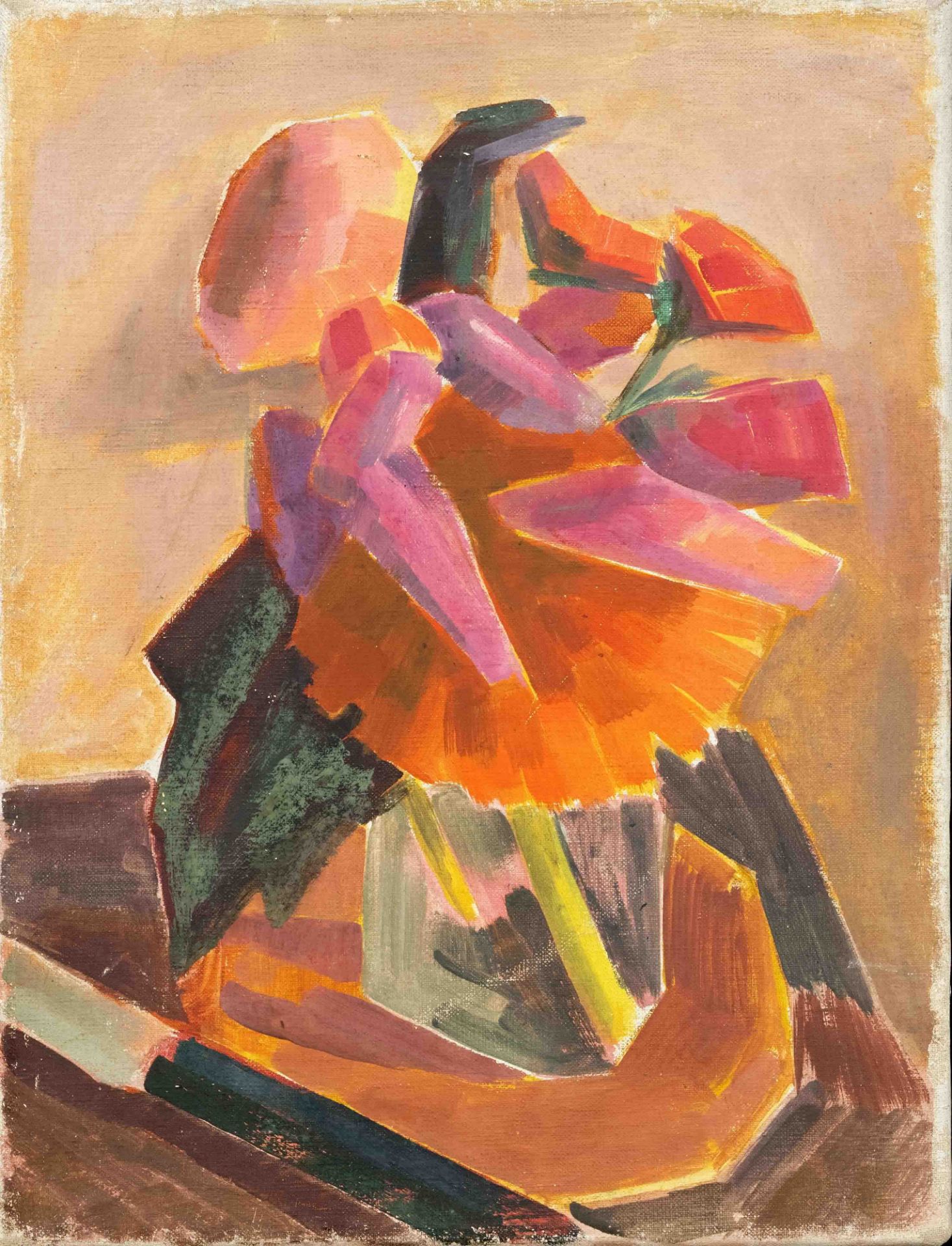 Caspar-Schröder, Veronika. 1907 Berlin - 2001 Oldenburg. Two still lifes of flowers, oil/canvas, - Image 2 of 2