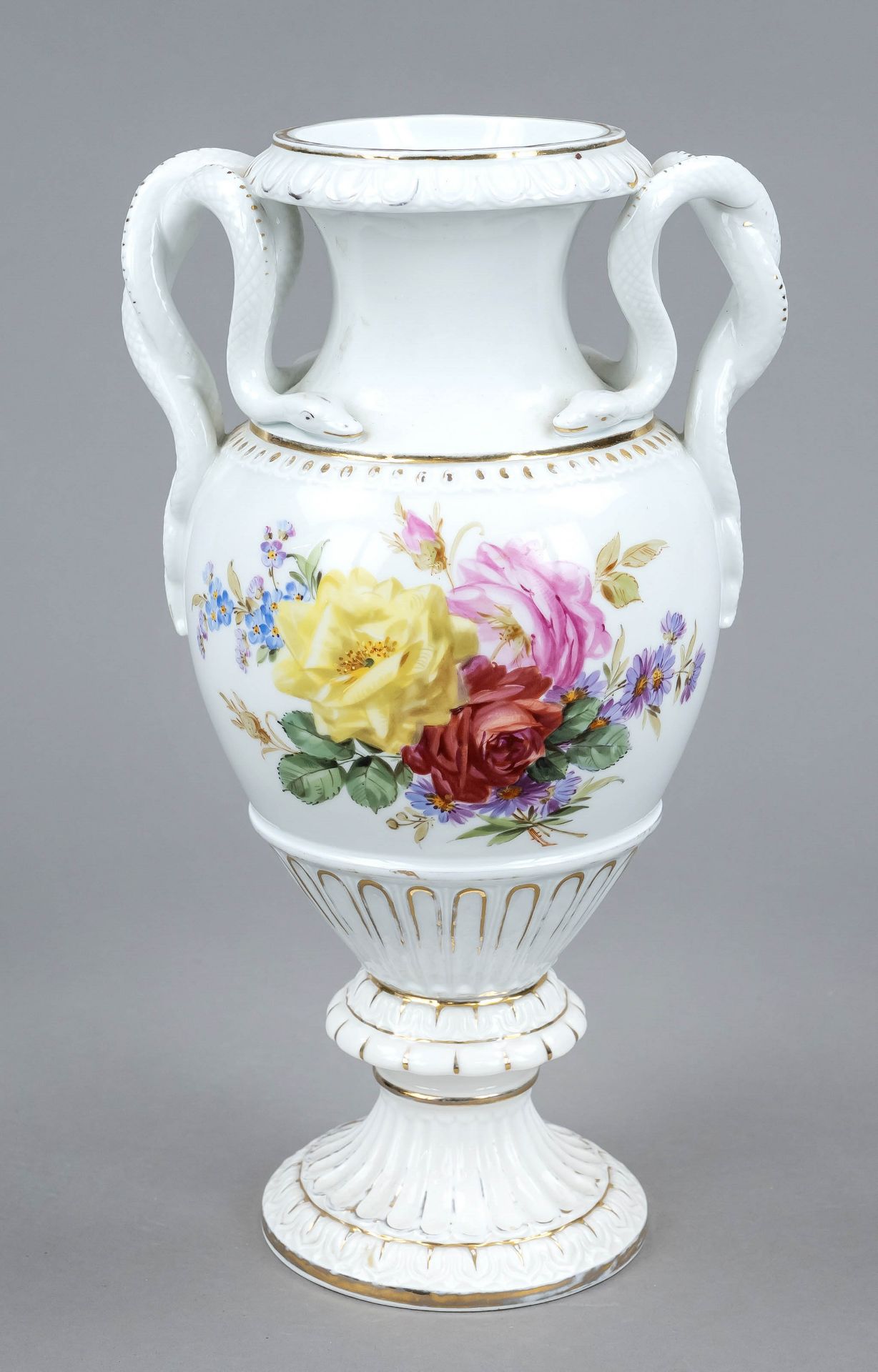 Schlangenhenkelvase, Meissen,