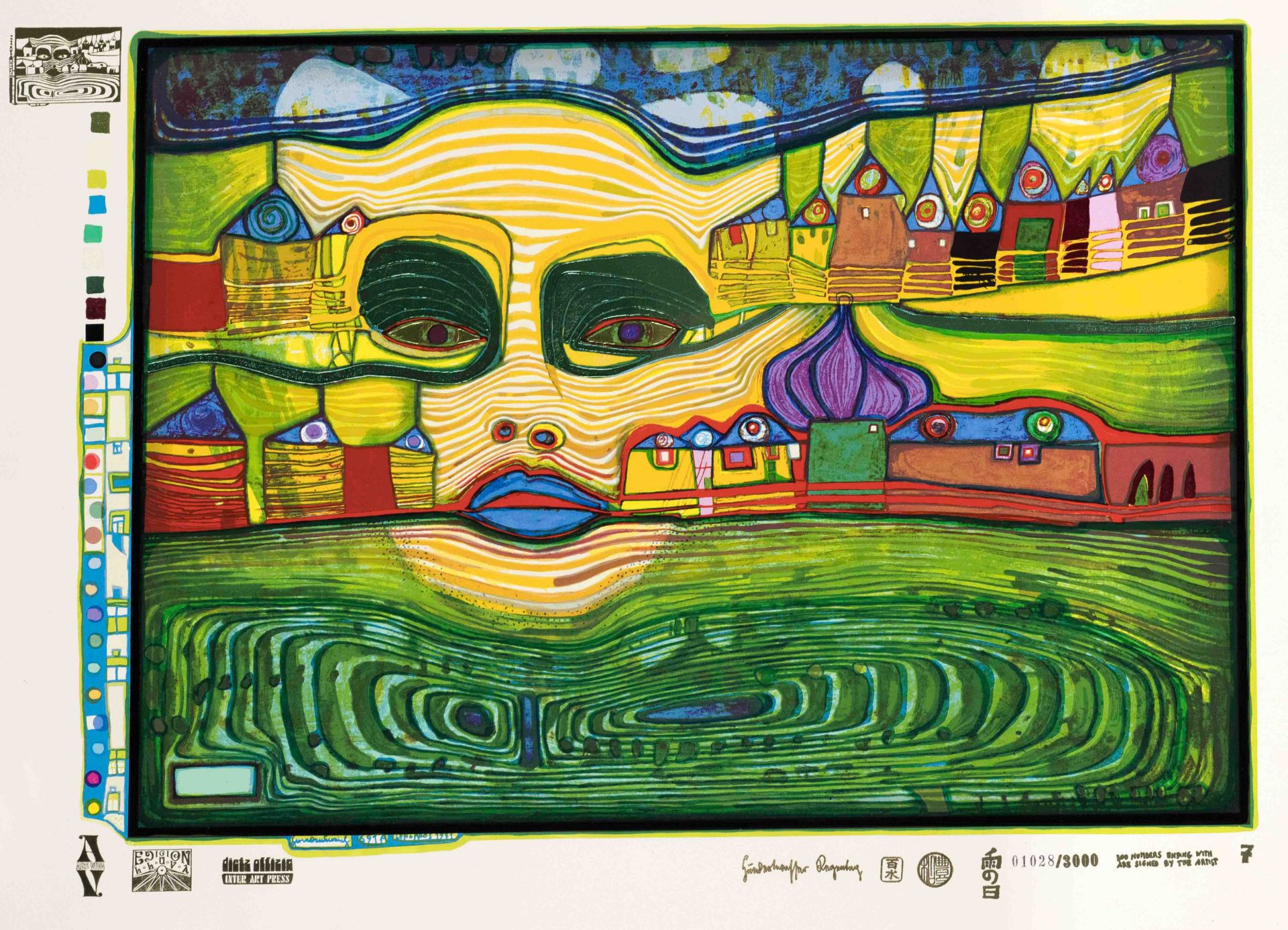 Hundertwasser, Friedensreich. 1928 Vienna - 2000 on board the Queen Elizabeth II off Brisbane.