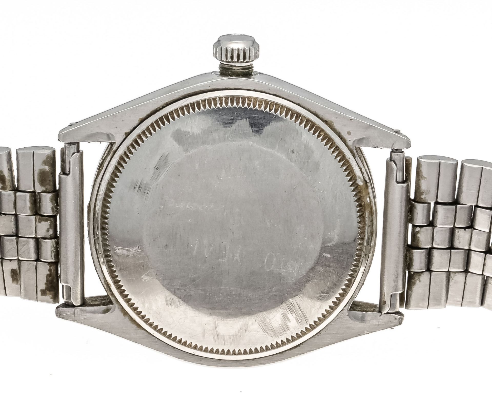 Rolex Oyster Perpetual, steel / steel jubilee bracelet, ref. 1002/6064, from 1976, plexiglass with - Image 2 of 3