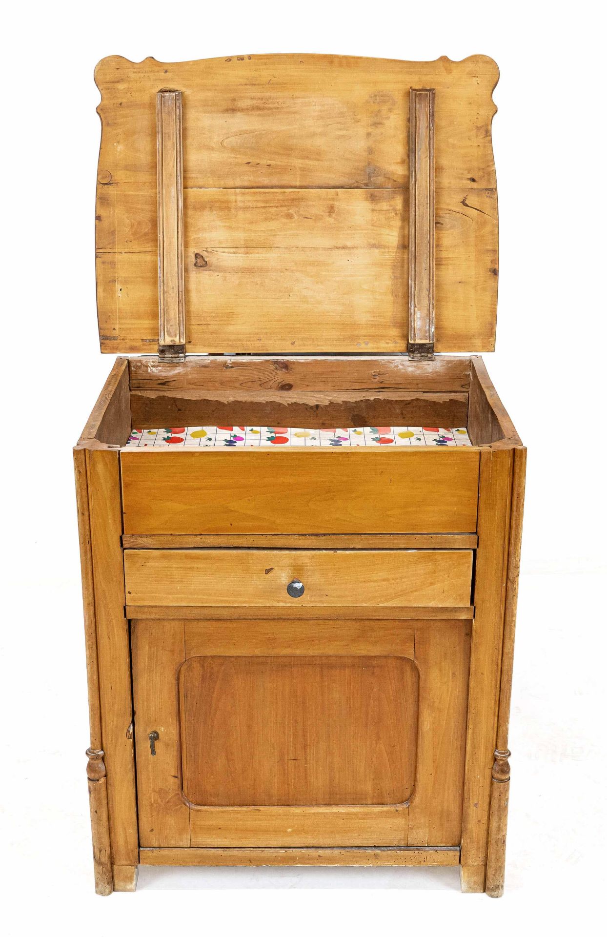 Spätbiedermeier-Halbschrank mi - Bild 2 aus 2