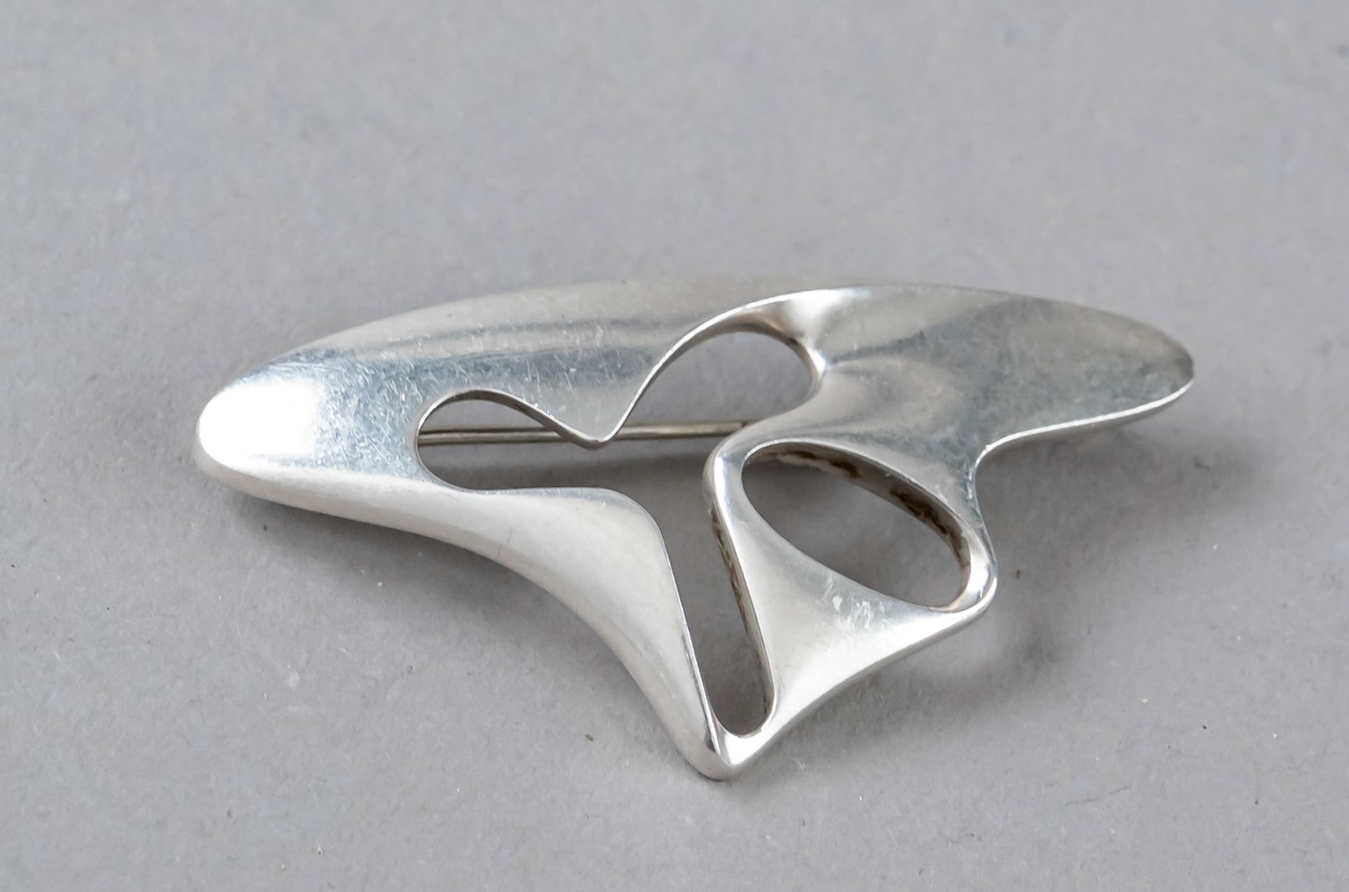 Brooch, Denmark, mark after 1945, master mark Georg Jensen, Copenhagen, sterling silver 925/000,