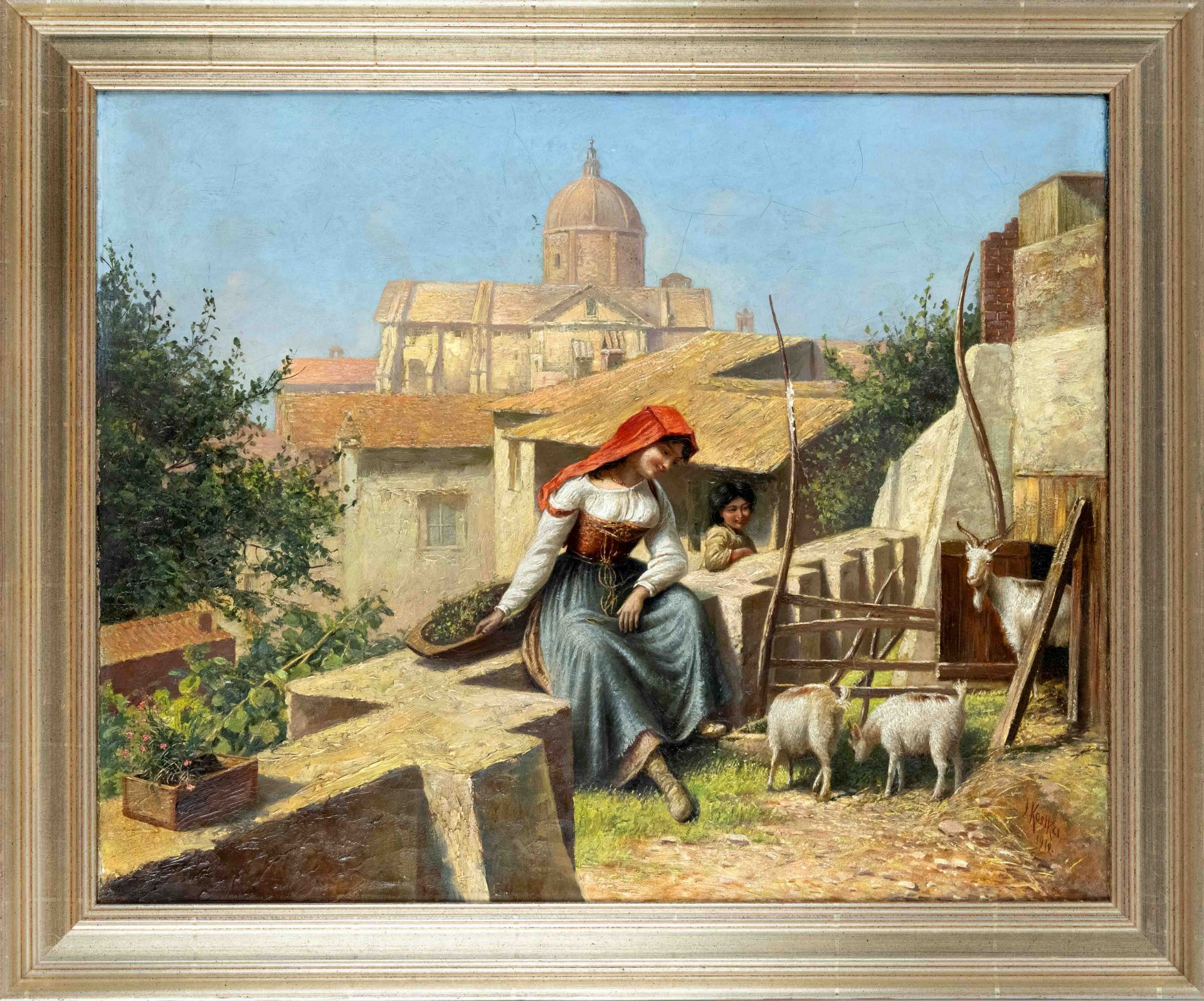 Joseph Kostka (1846-1927), Berlin painter who grew up in Silesia, active among other places in Rome,