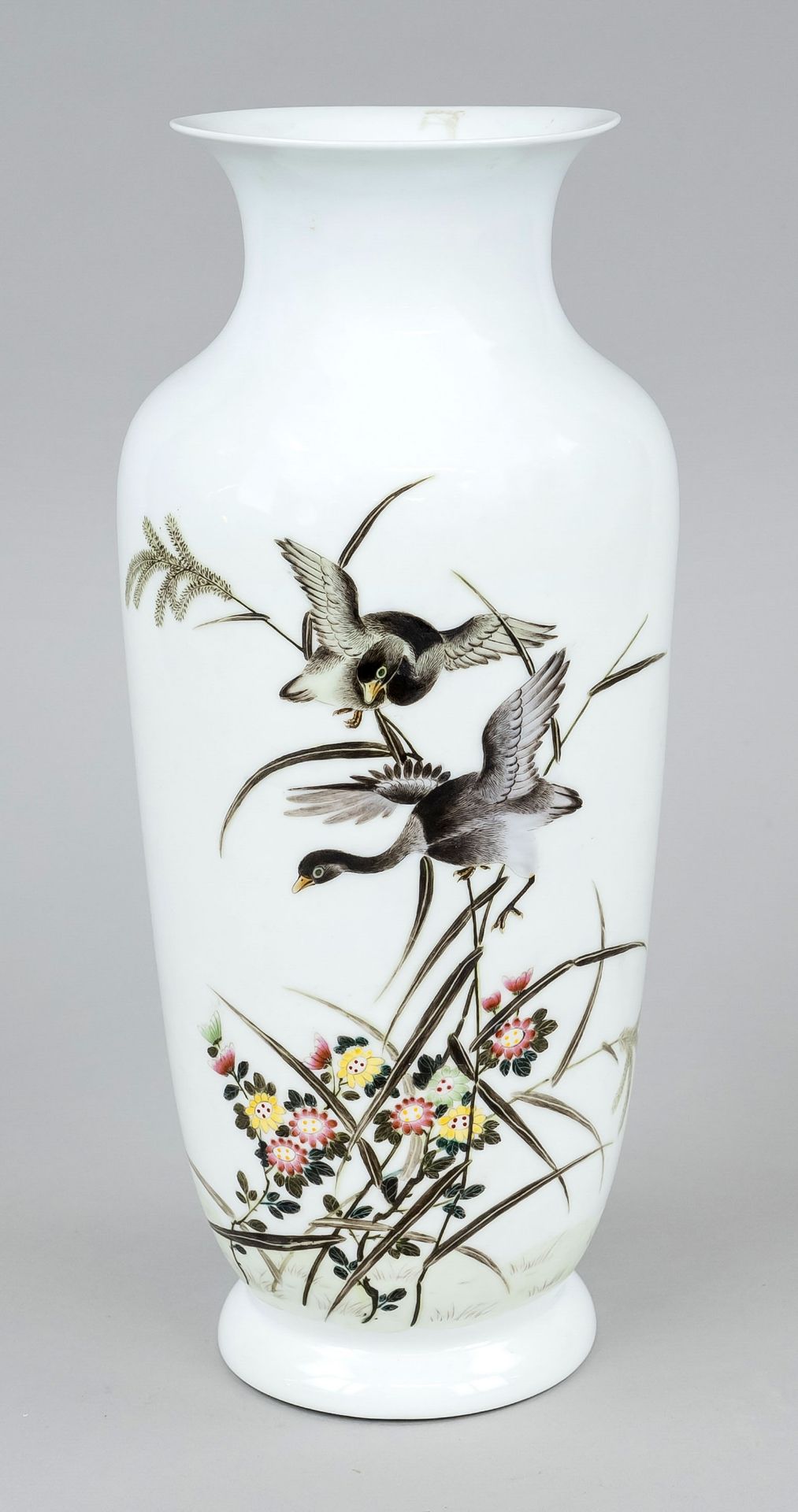 Vase, China, 20.Jh., Wildgansp