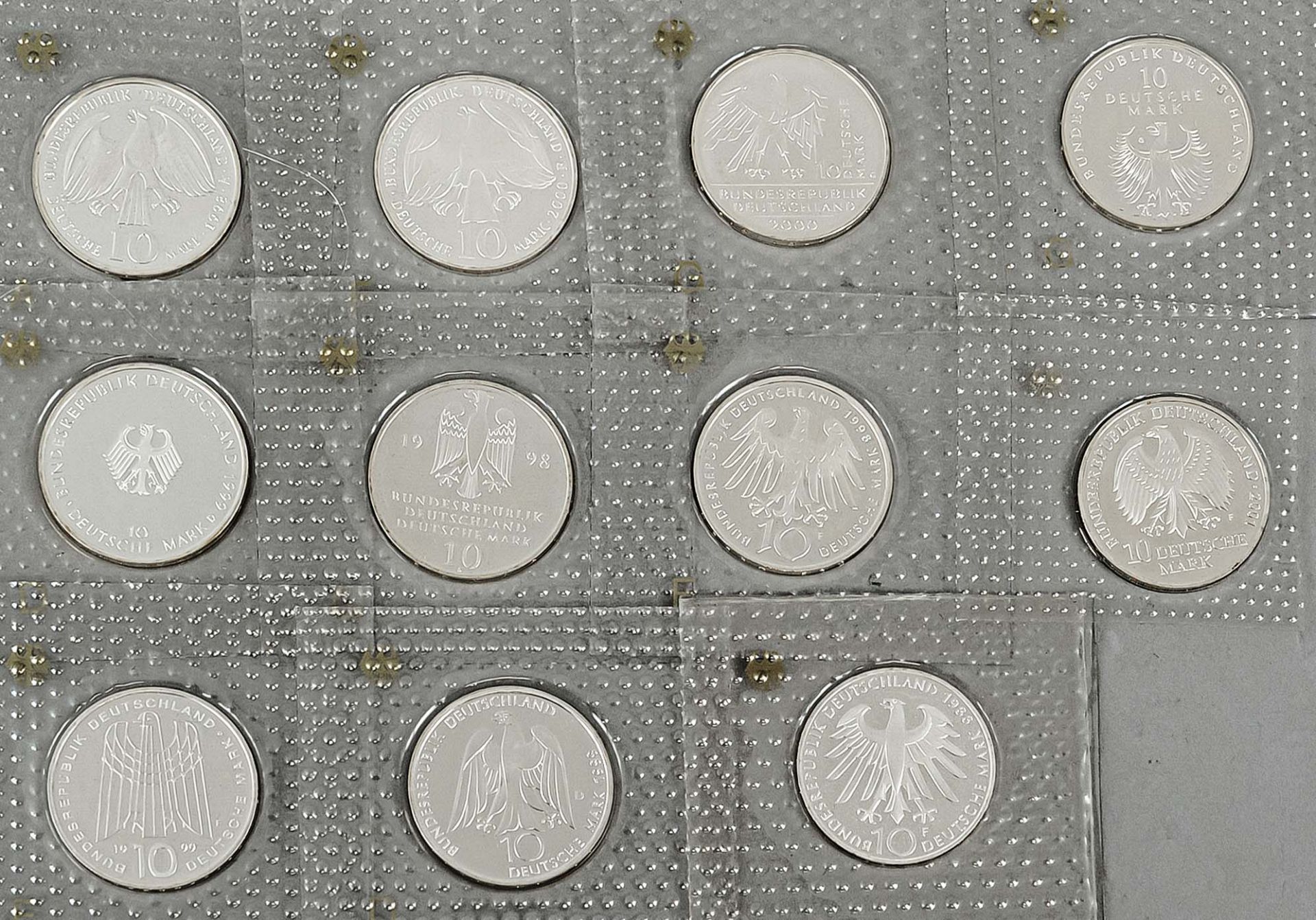 11 x 10 DM Gedenkmünzen Bundes - Bild 2 aus 2