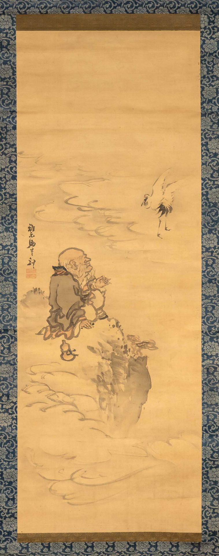 Ganku(=Kishiku, Kishi Saeki, founder of the Kishi painting school in Kyoto, 1749-1839): New Year