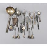 Large mixed lot of cutlery, 20th century, different manufacturers, plated, different decorations,
