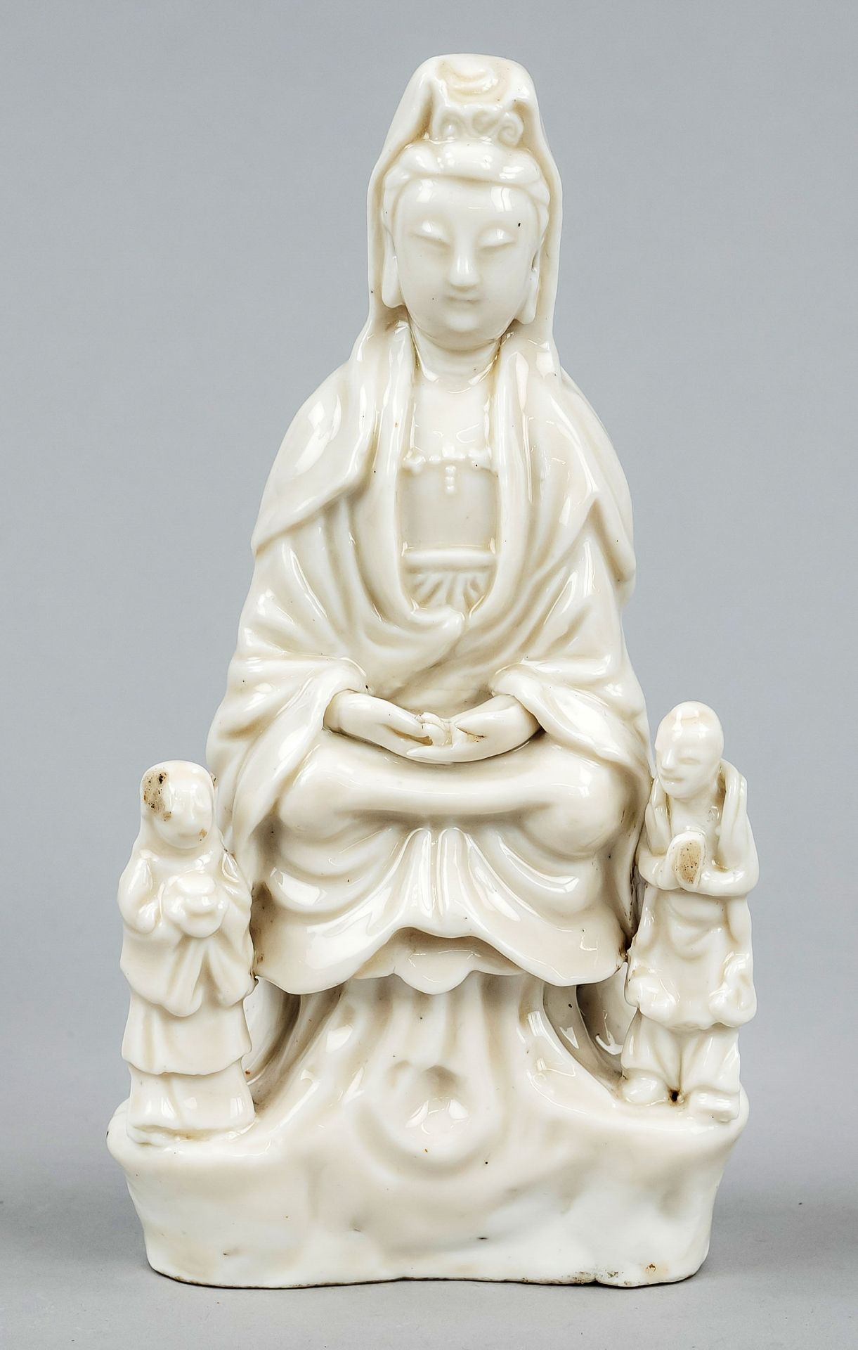 Dehua-Guanyin, China, probably Qing dynasty (1644-1911), 19th century, blanc de chine porcelain with