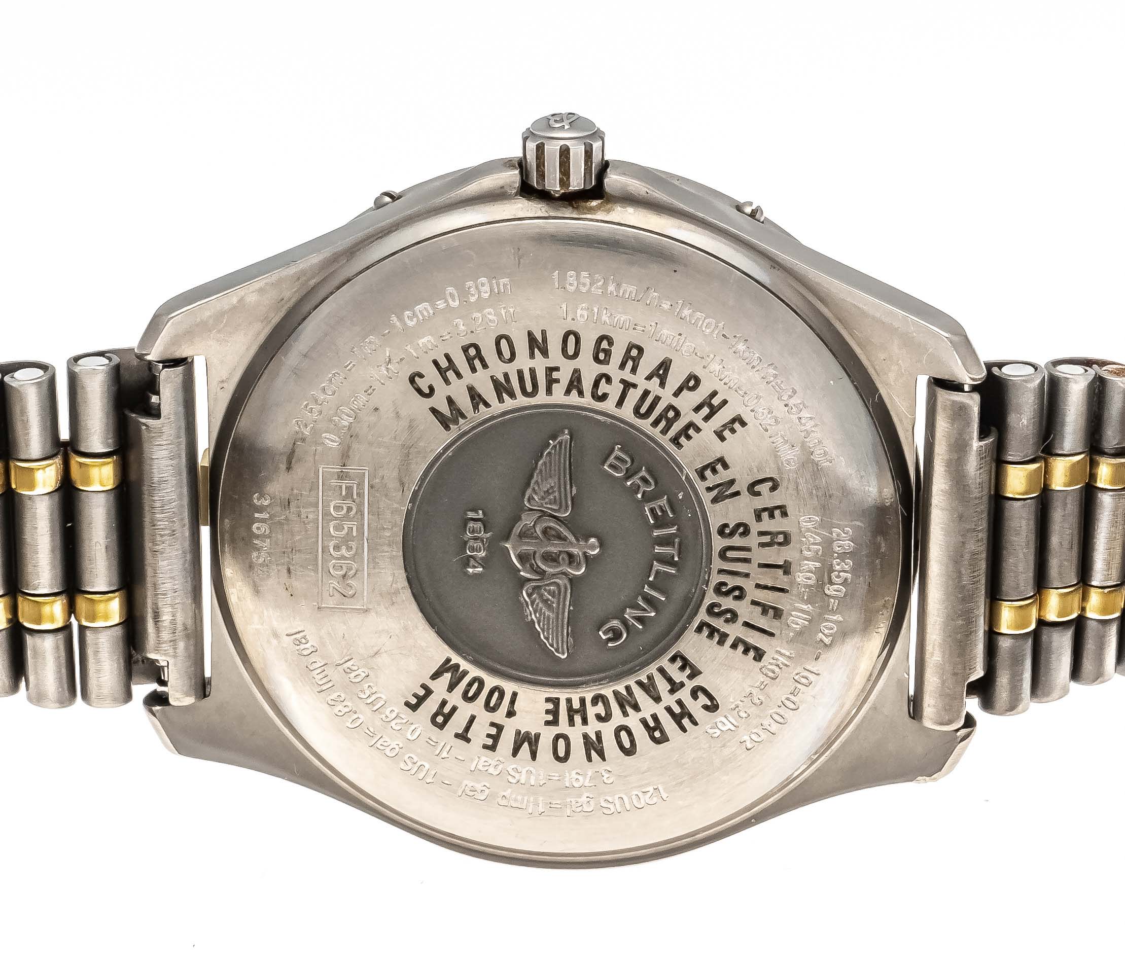 Breitling Aerospace Ref. F65362, chronometer, from 2005, titanium partial gold plating, diameter - Image 2 of 3