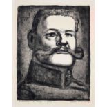 Rouault, Georges. 1871 - Paris - 1958. Hindenburg. 1933. lithograph/handmade paper, signed with