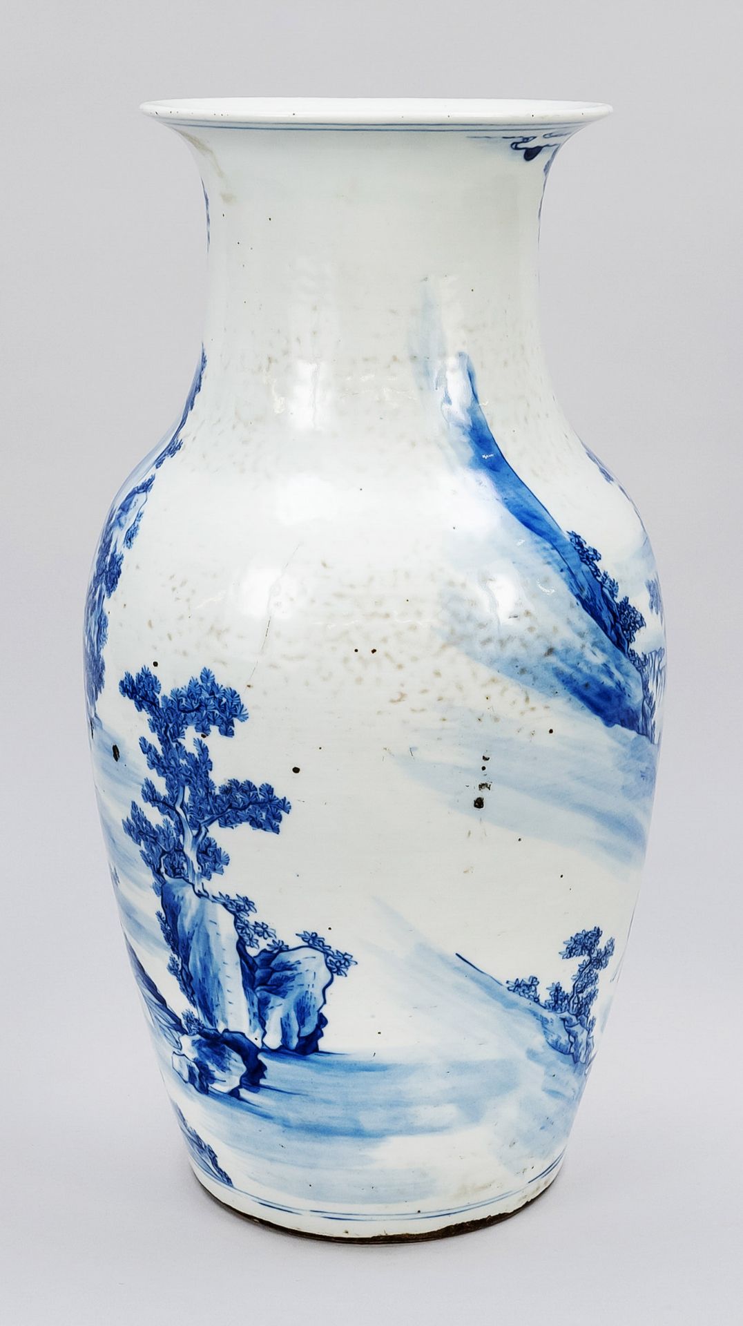 Large vase, China, Qing dynasty(1644-1911), Kangxi period(1662-1722), porcelain with extremely - Image 3 of 3