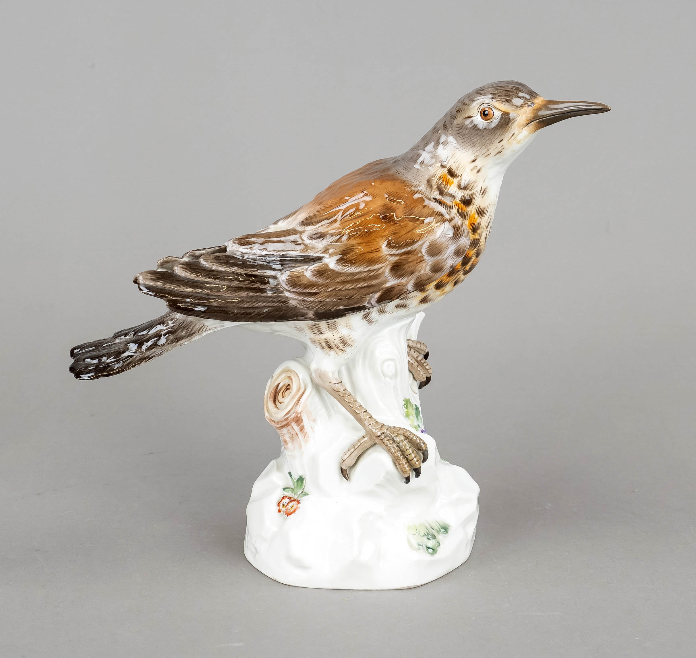 Juniper thrush, Meissen, mark after 1934, 1st choice, design Johann Joachim Kaendler, model no. 649,