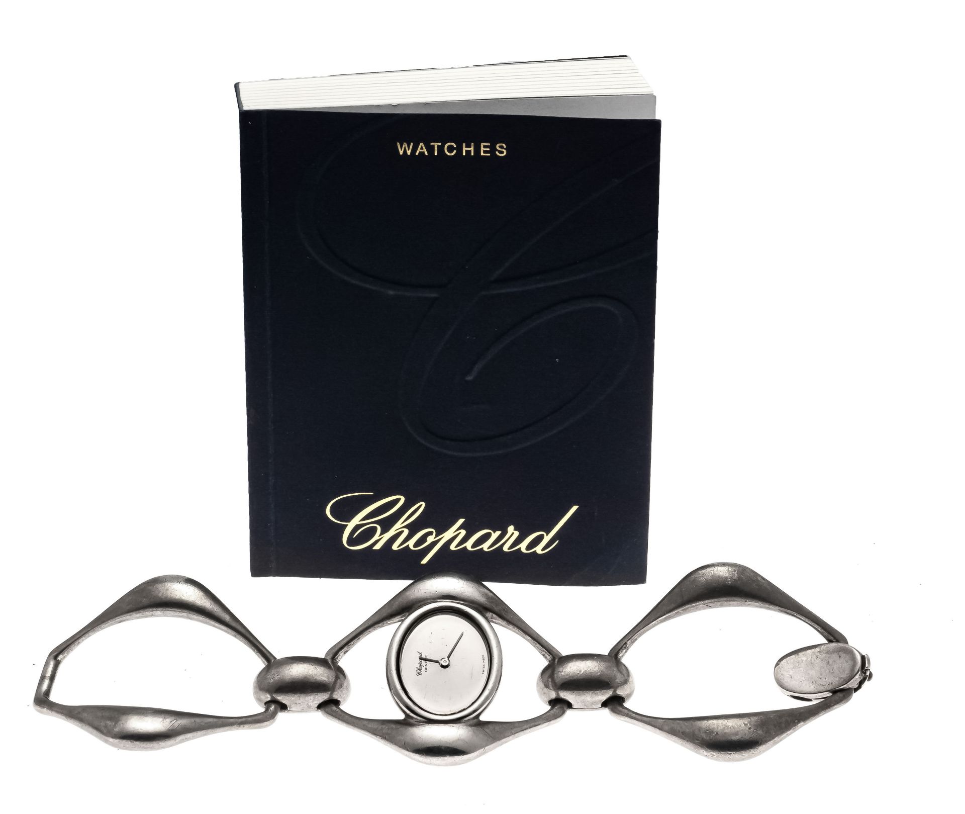 Chopard ladies watch Ref. 49440-5030, 925/000 sterling silver, circa 1960, mirrored dial with - Image 3 of 3