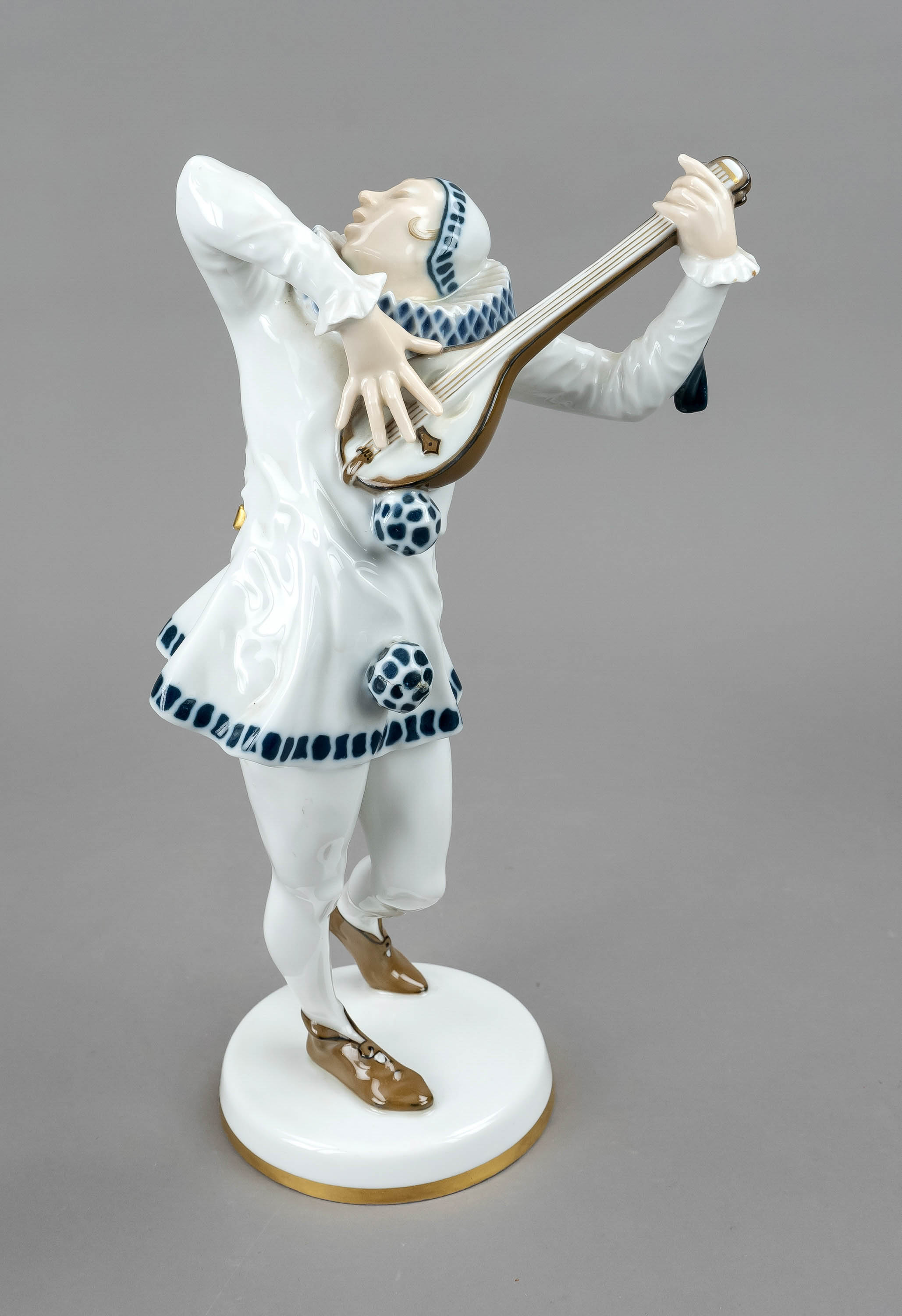 Serenade, 20th c., unmarked, w. Hutschenreuther, design Friedrich Heuler c. 1925-1930, Pierrot