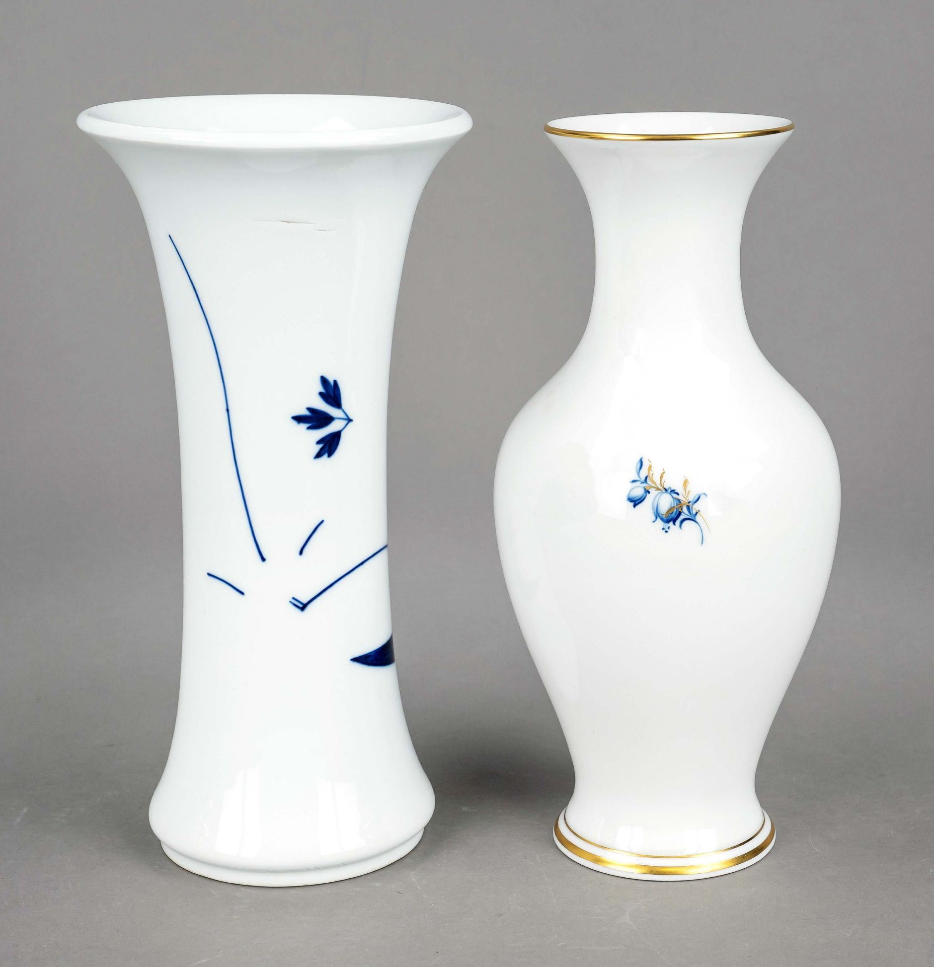 Zwei Vasen, Meissen, Marken na - Bild 2 aus 2