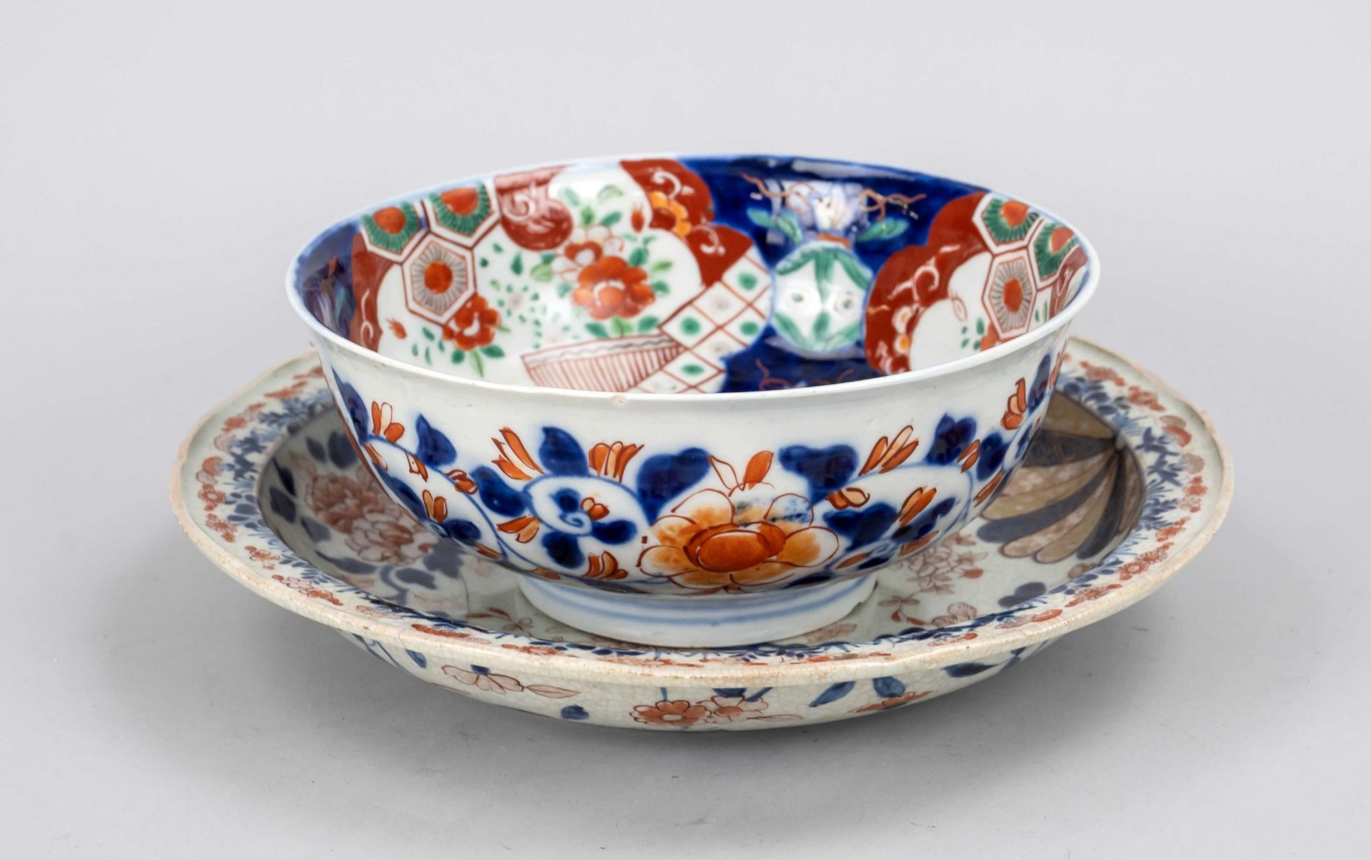 Arita-Imari splendor ensemble, Japan, Edo period(1603-1868) 18th/19th century, porcelain with