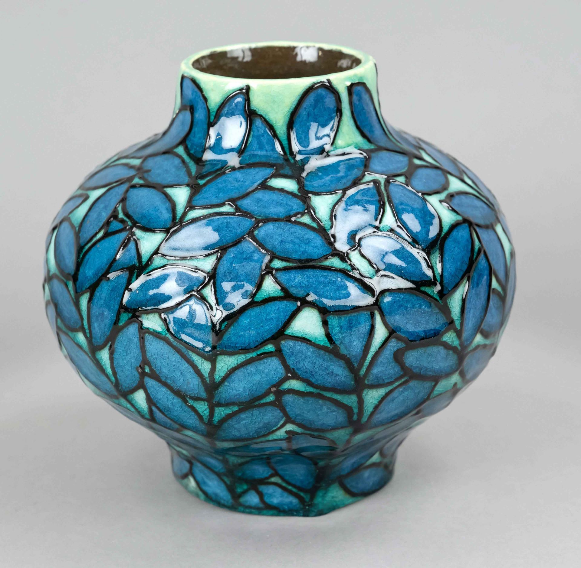Artist's vase, 2nd half of the 20th century, Karlsruhe, design Mathias Ohndorf (1934-2015), round