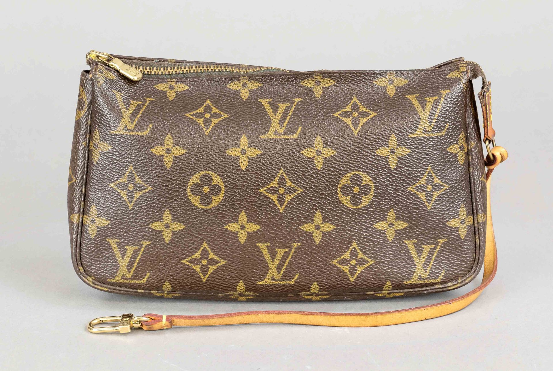 Louis Vuitton, Monogram Canvas Pochette Accessories, rubberized cotton canvas in classic logo