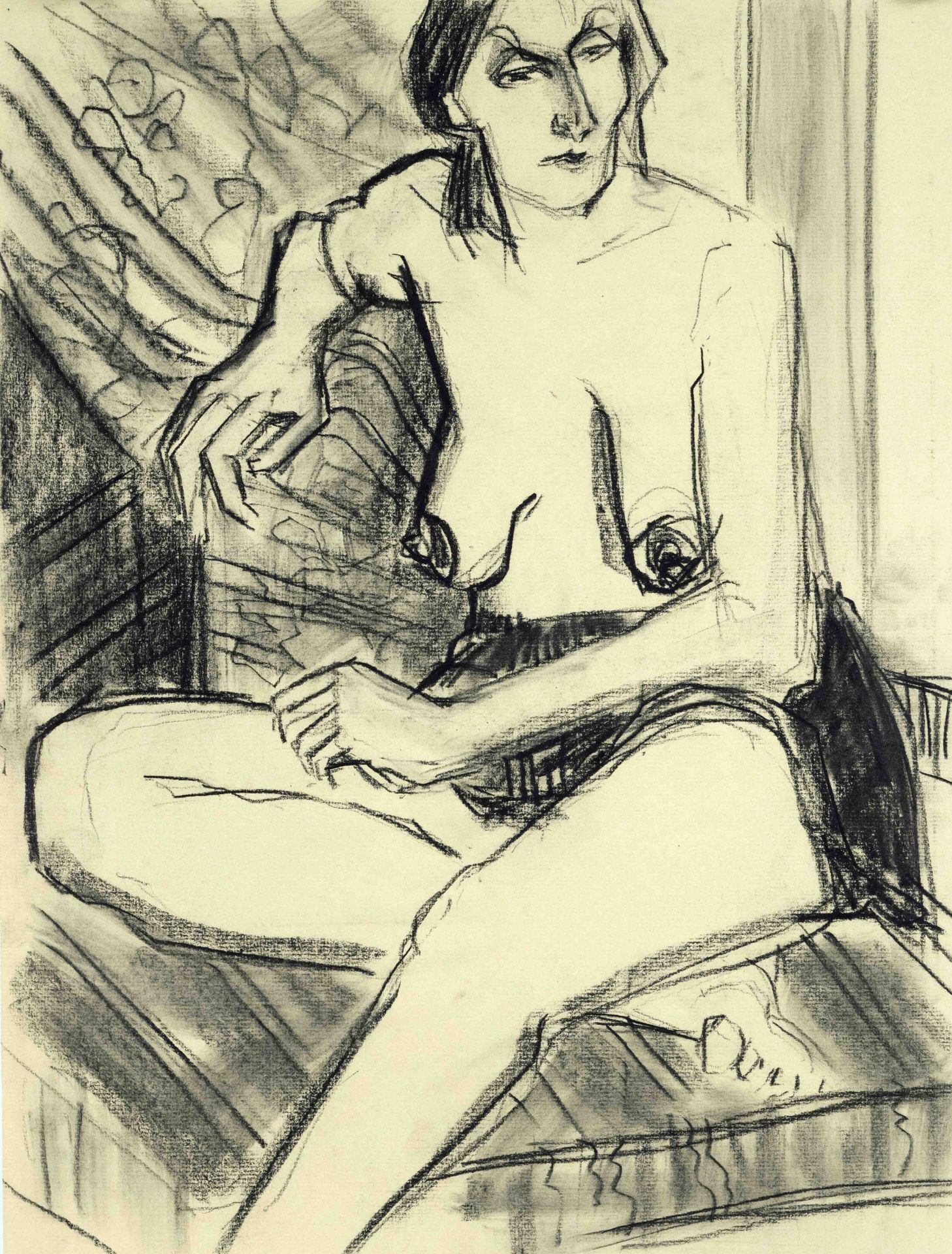 Marion Kallauka (*1949), 12 nude drawings by the artist born in Darmstadt, who studied in Berlin and - Image 3 of 5