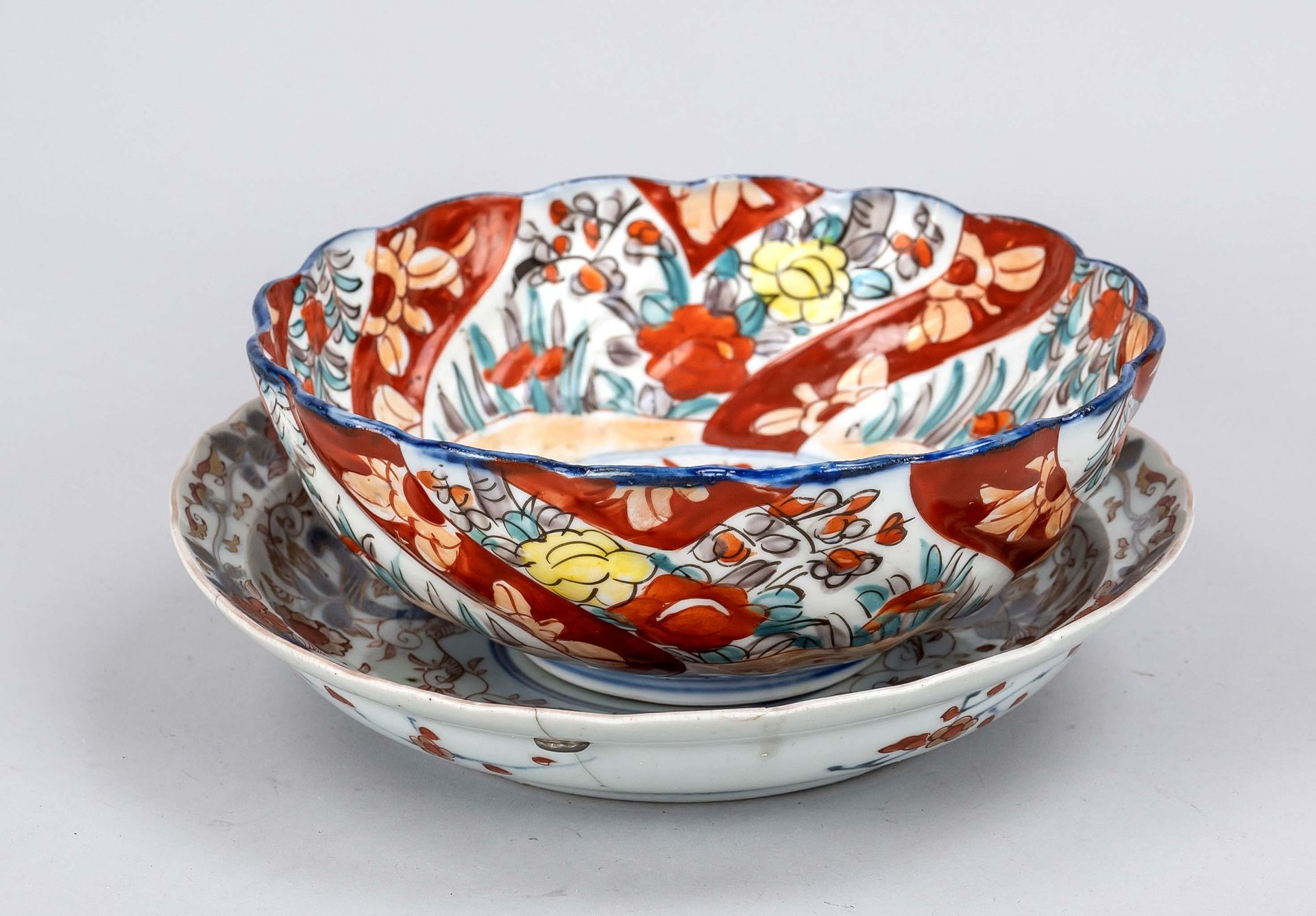 Small Imari ensemble, Japan, Edo period(1603-1868) 18th/19th century, porcelain with polychrome